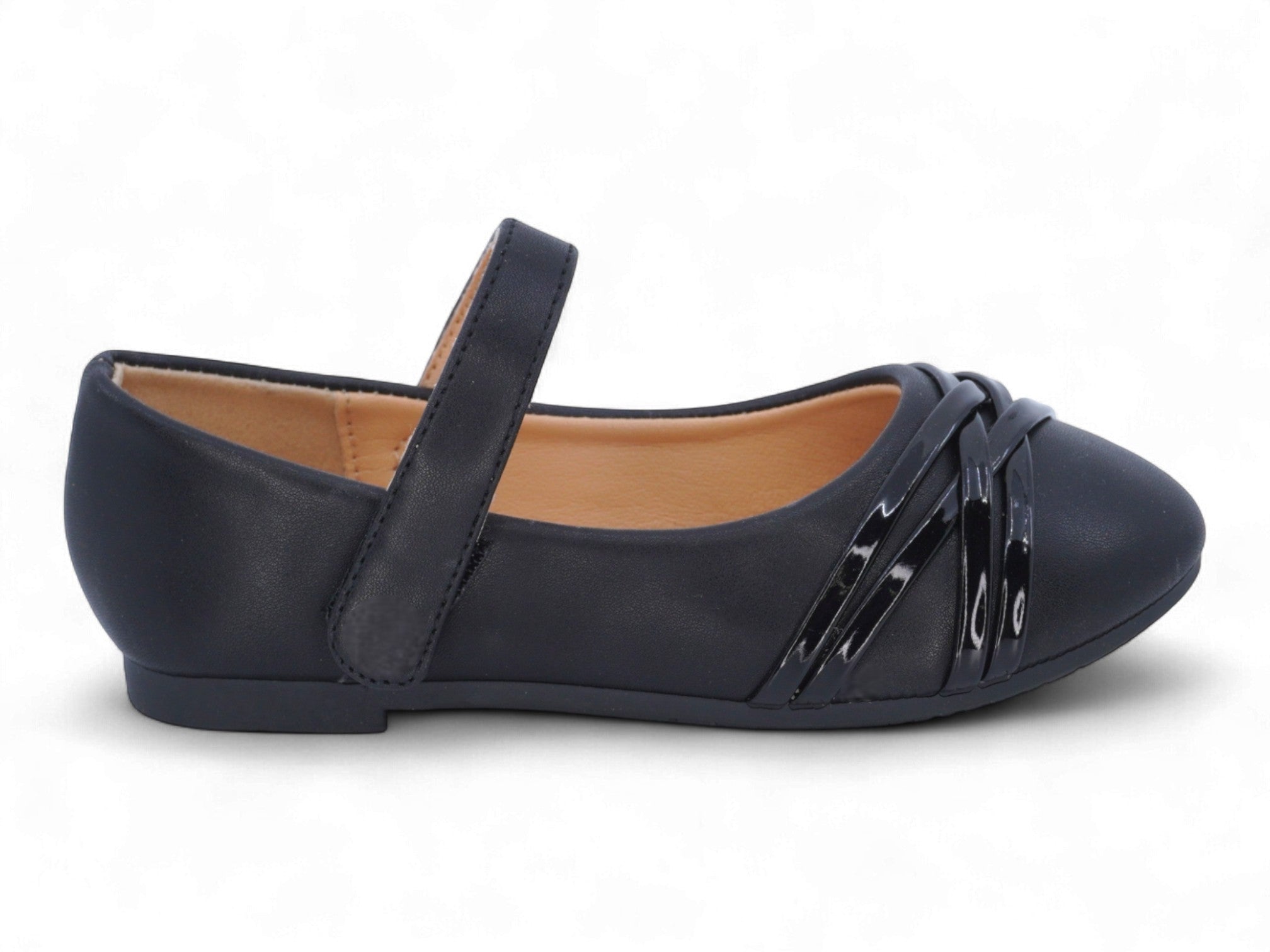Toddler Black Adina Flat