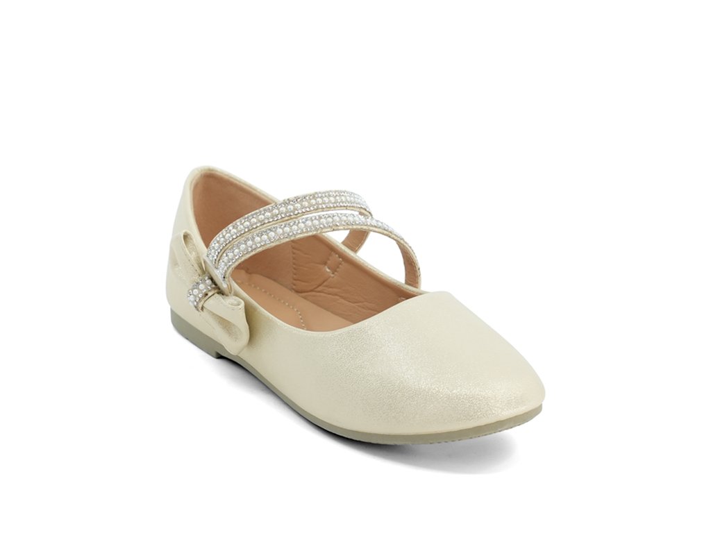 Girls' Champagne Celeste Flat