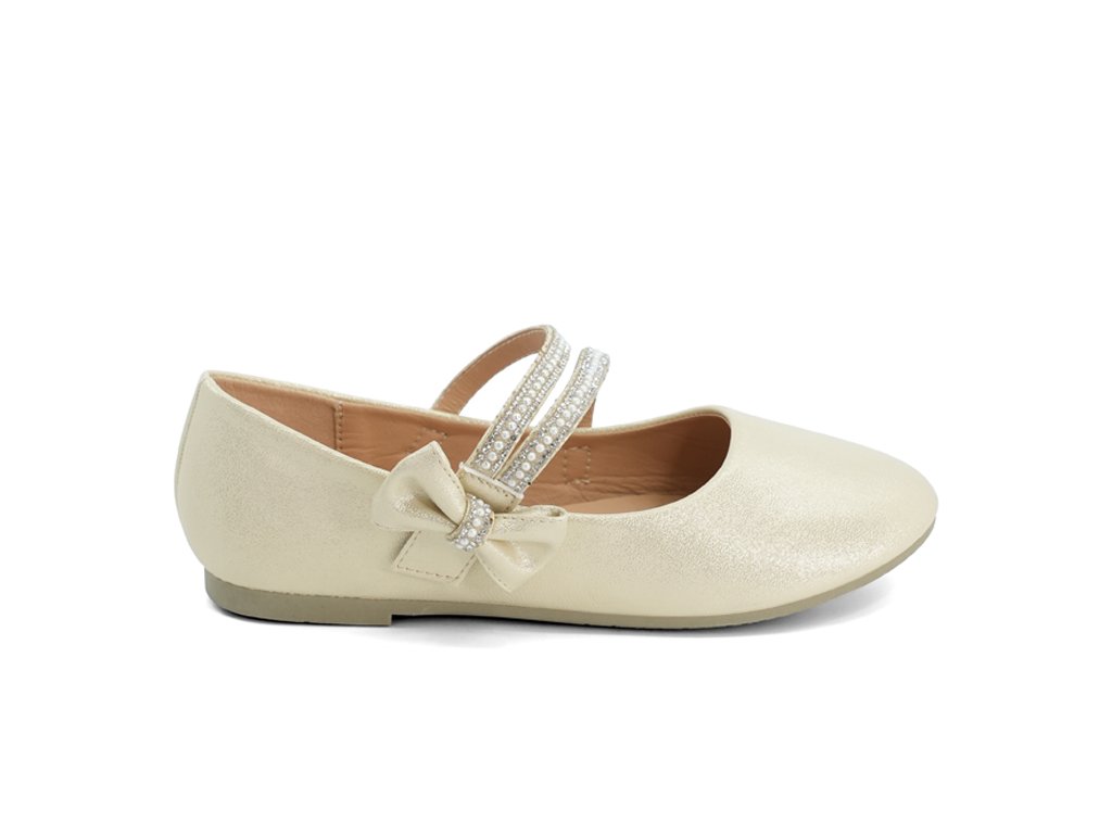 Girls' Champagne Celeste Flat
