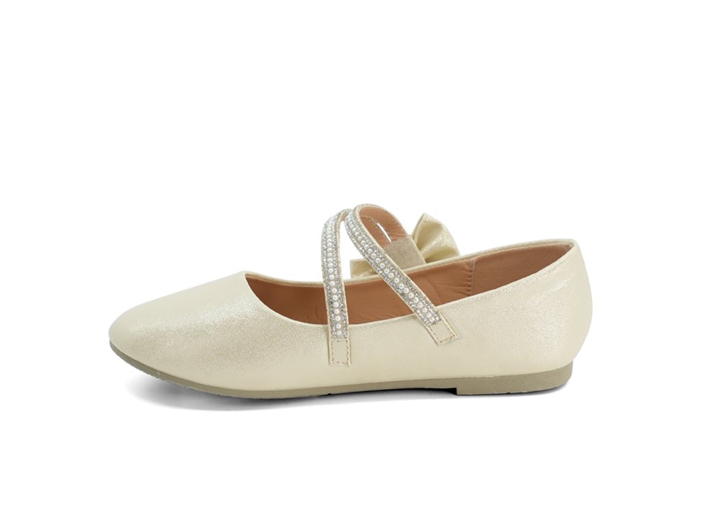 Girls' Champagne Celeste Flat