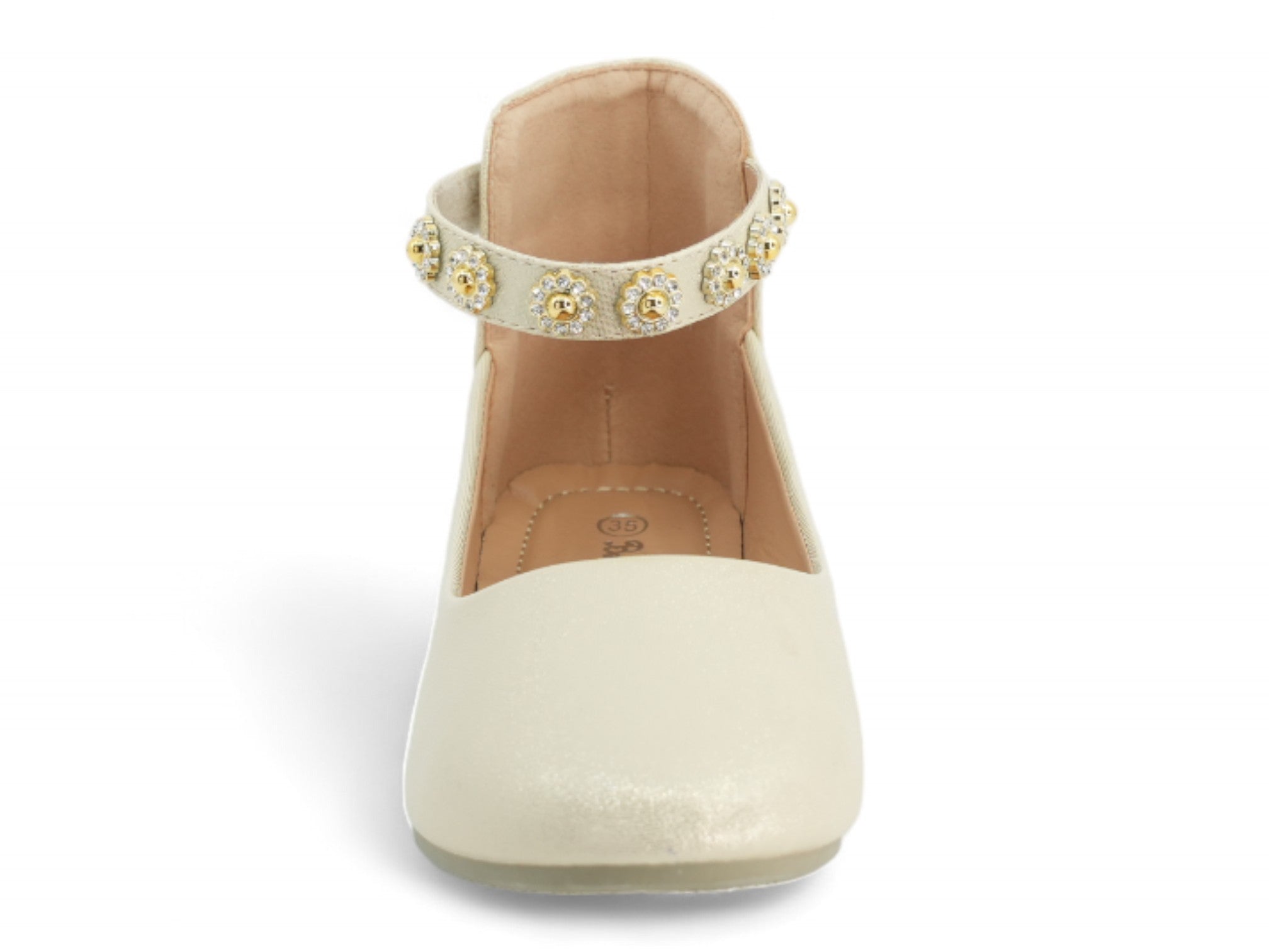 Girls' Champagne Sindi Flat