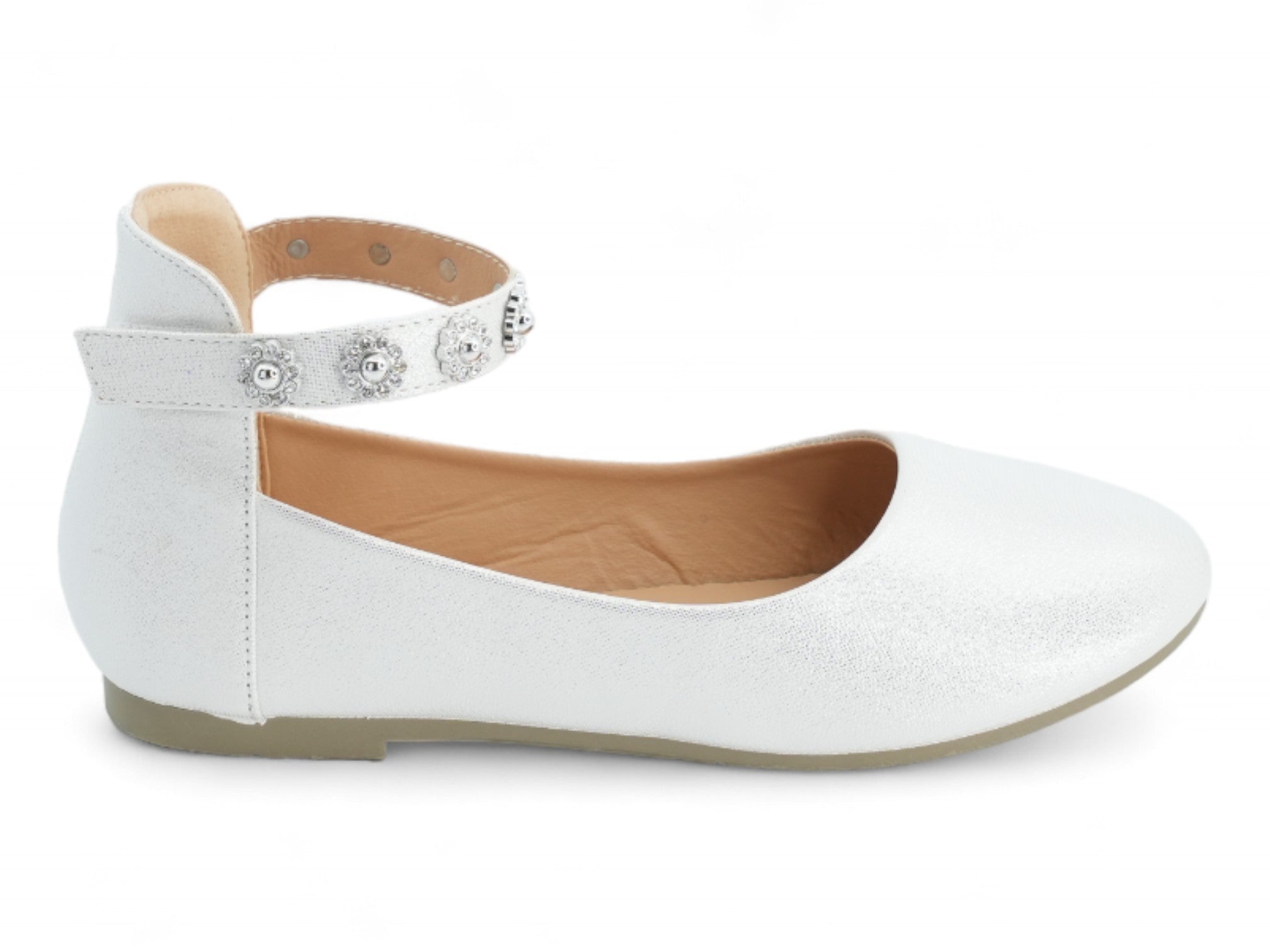 Girls' Silver Sindi Flat