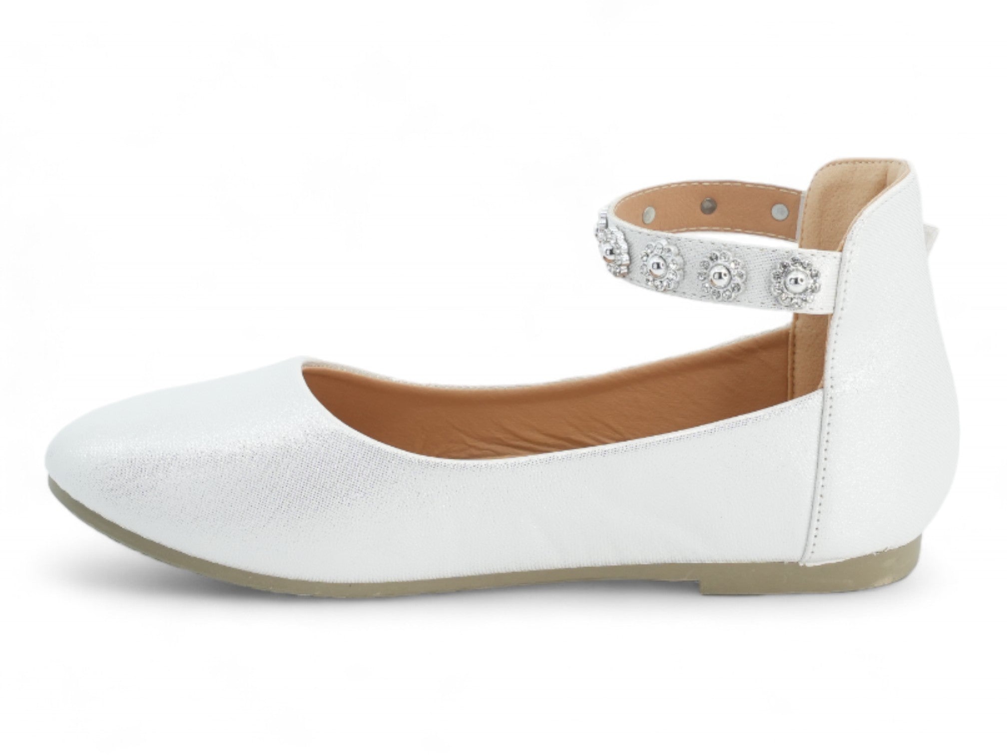Girls' Silver Sindi Flat