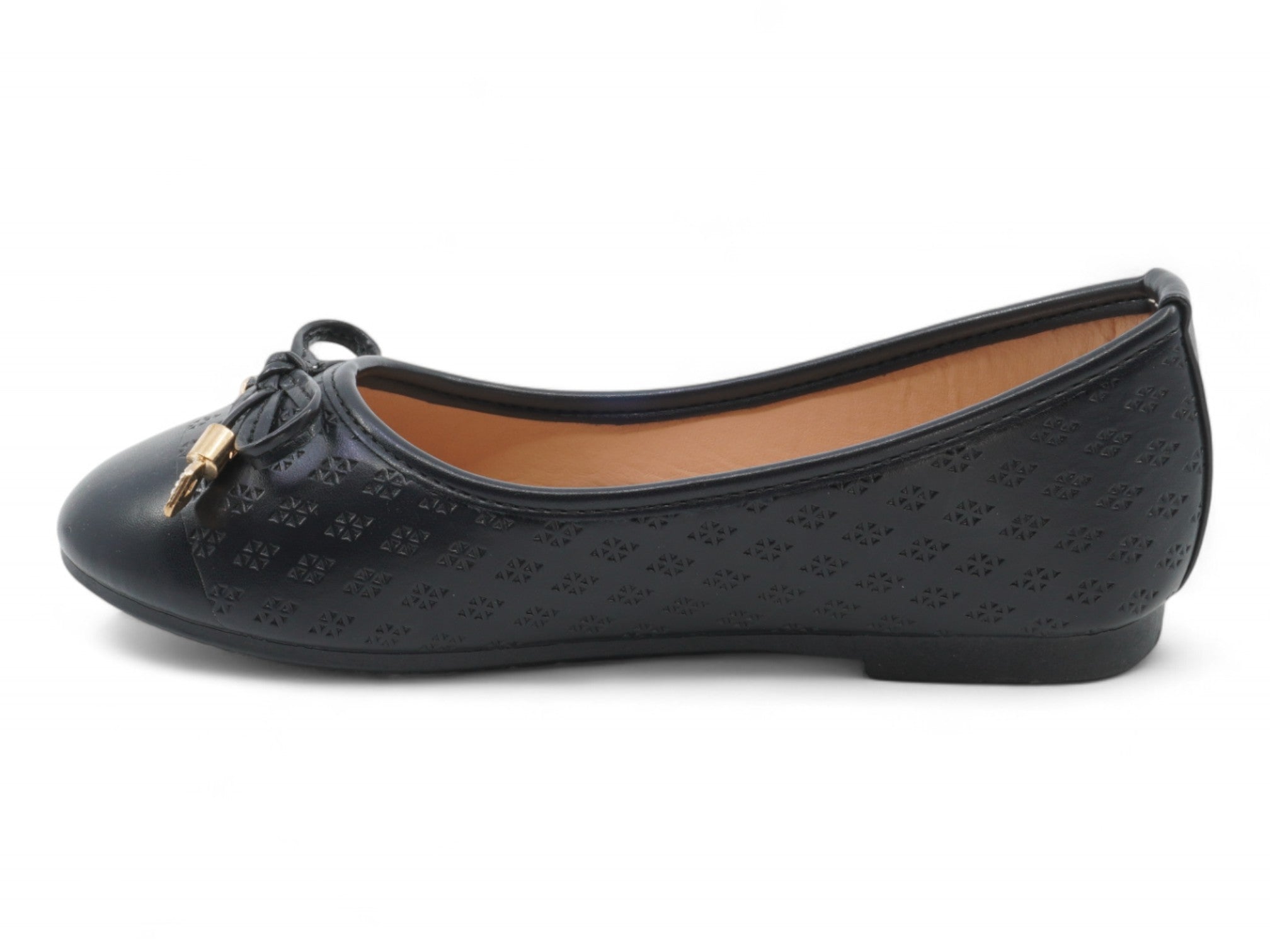 Girls Black Gracie Flat
