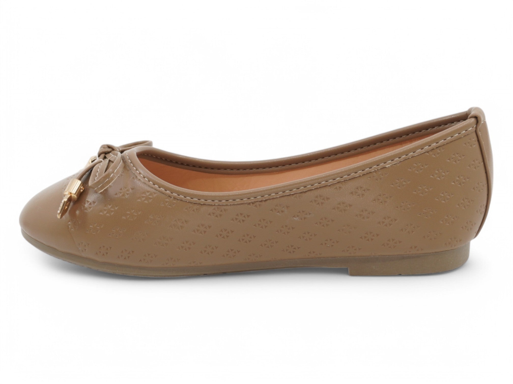 Girls Tan Gracie Flat