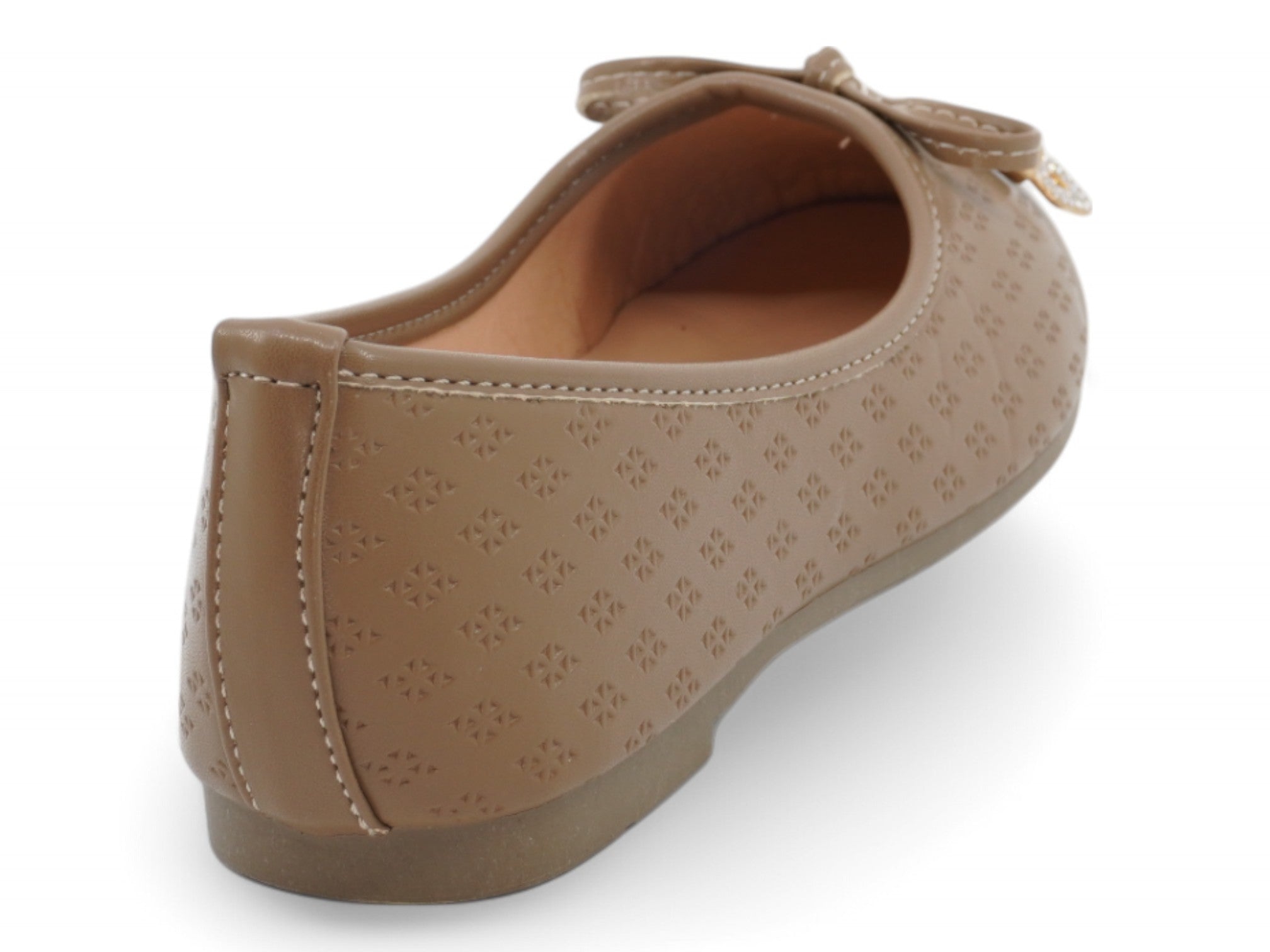 Girls Tan Gracie Flat