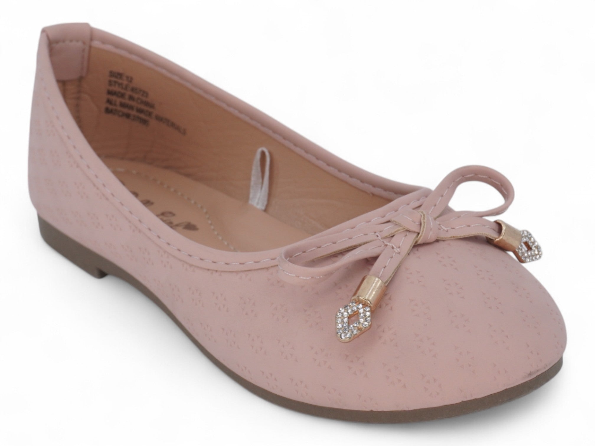 Girls Pink Gracie Flat