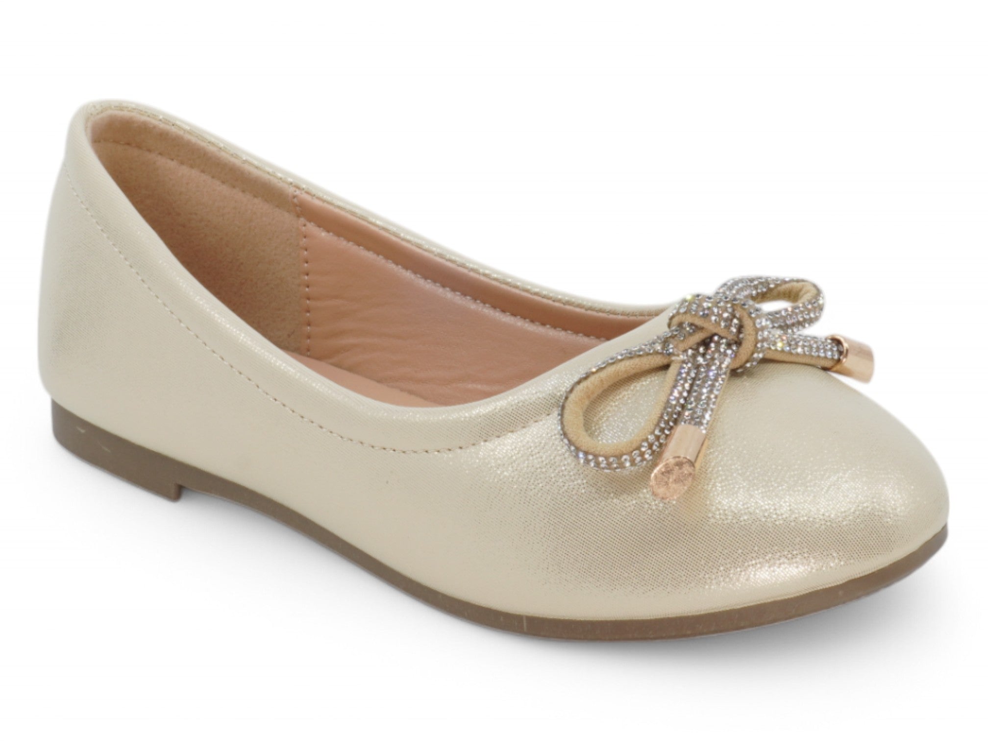 Girls Champagne Kitty Flat
