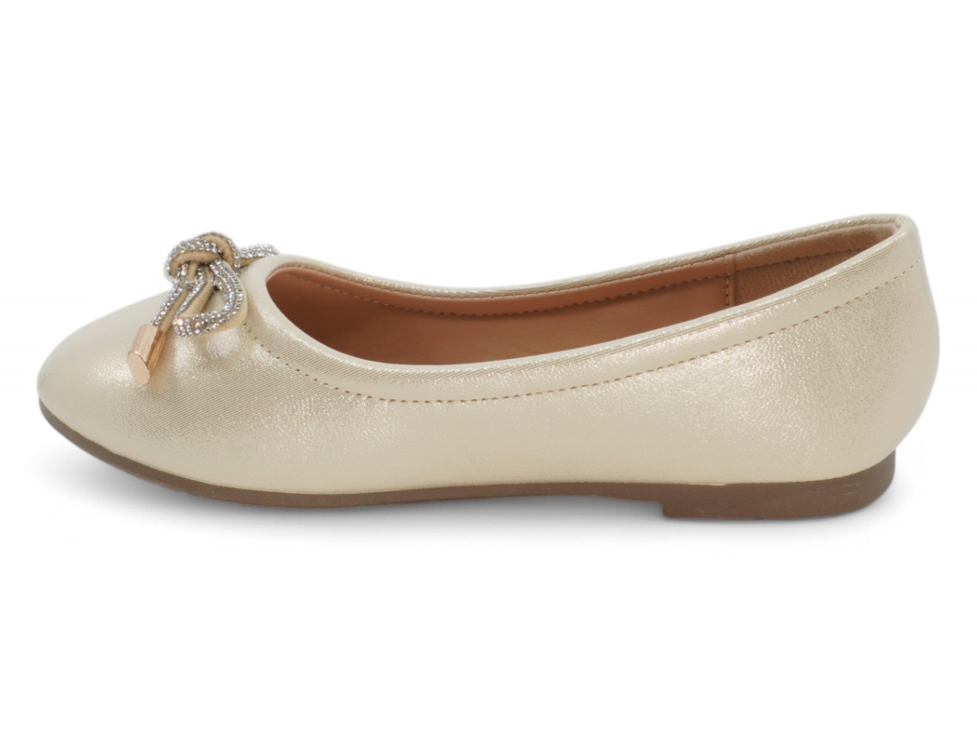 Girls Champagne Kitty Flat