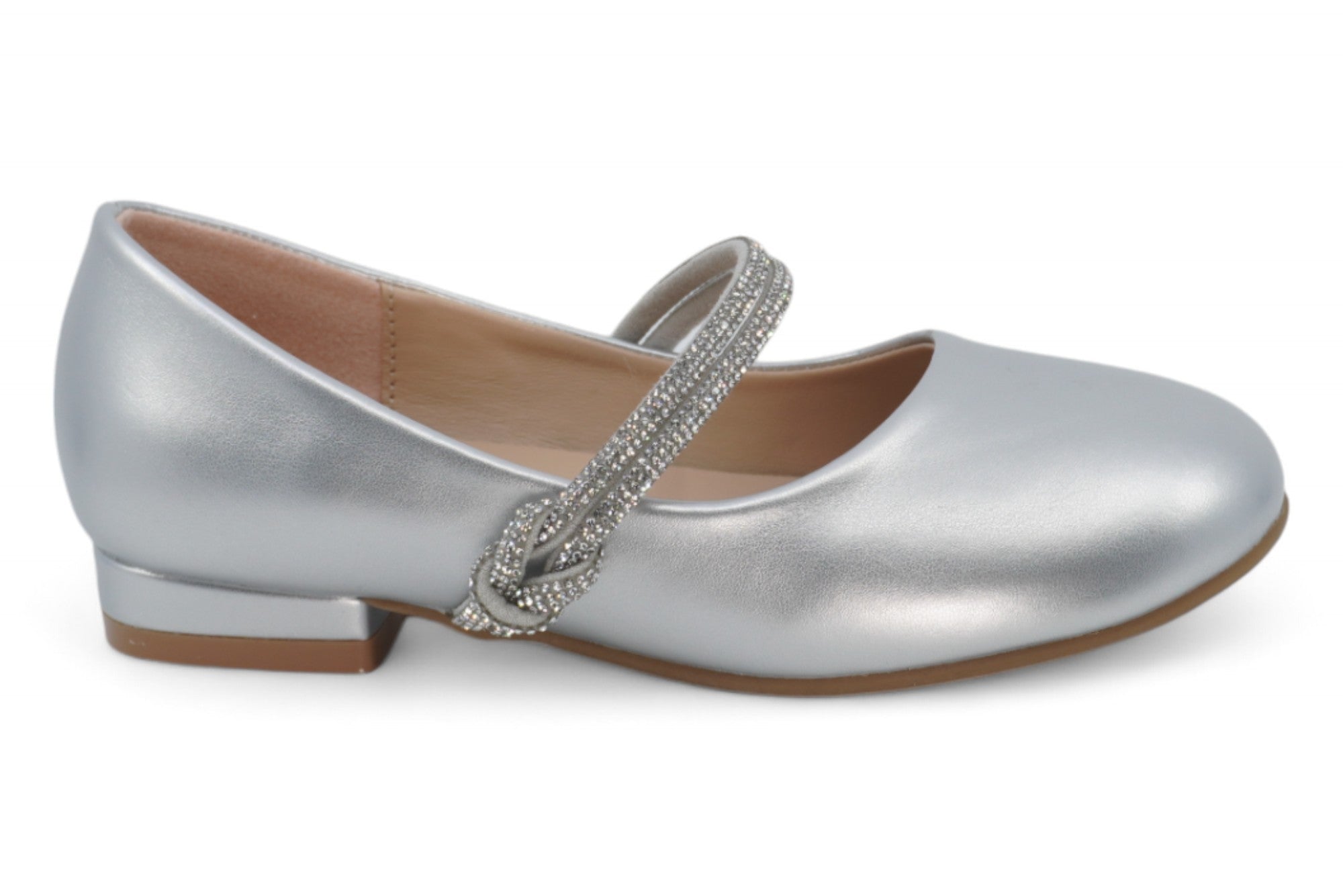 Toddler Silver Christiane Flat