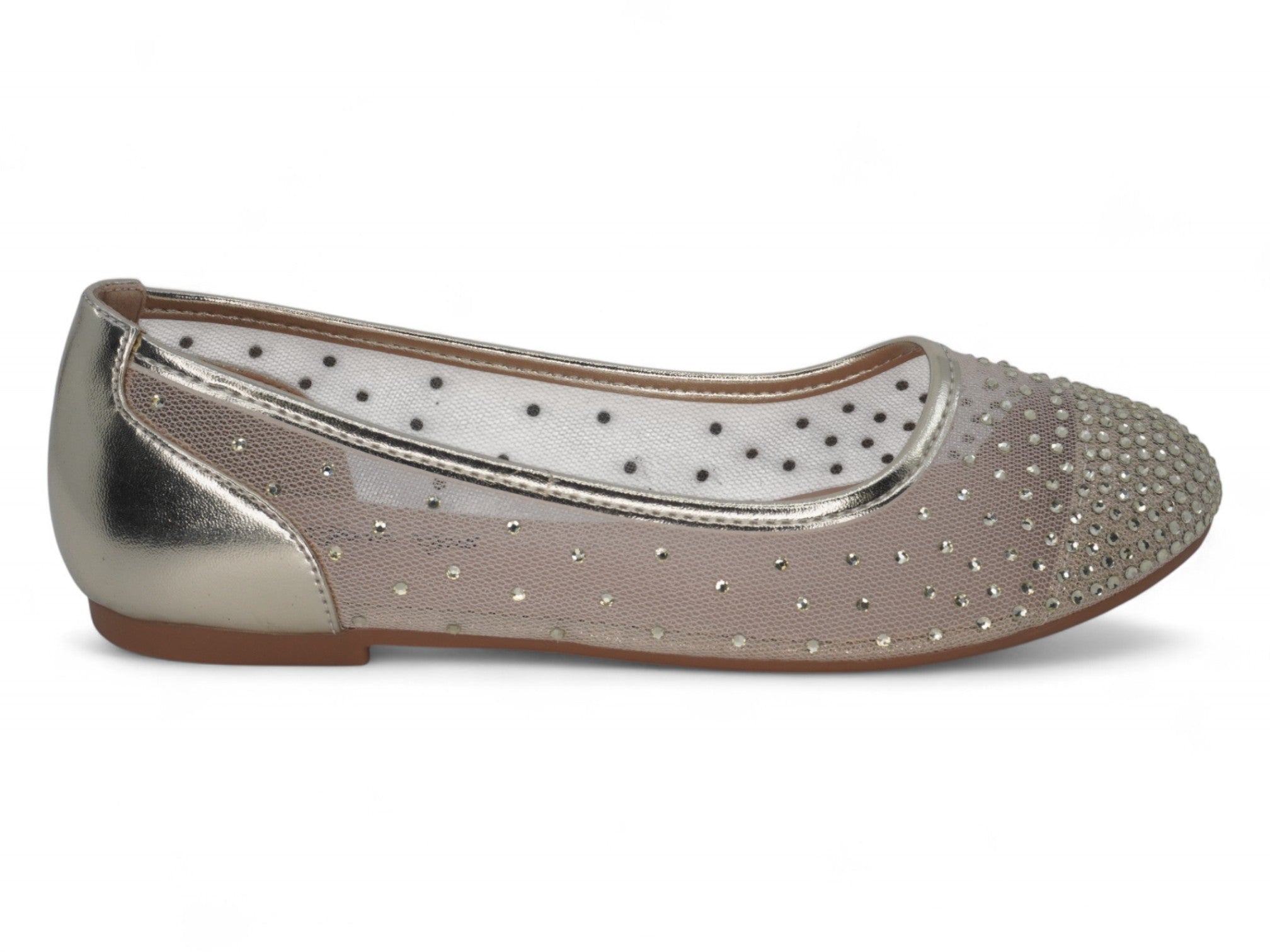 Girls' Champagne Luelle Flat
