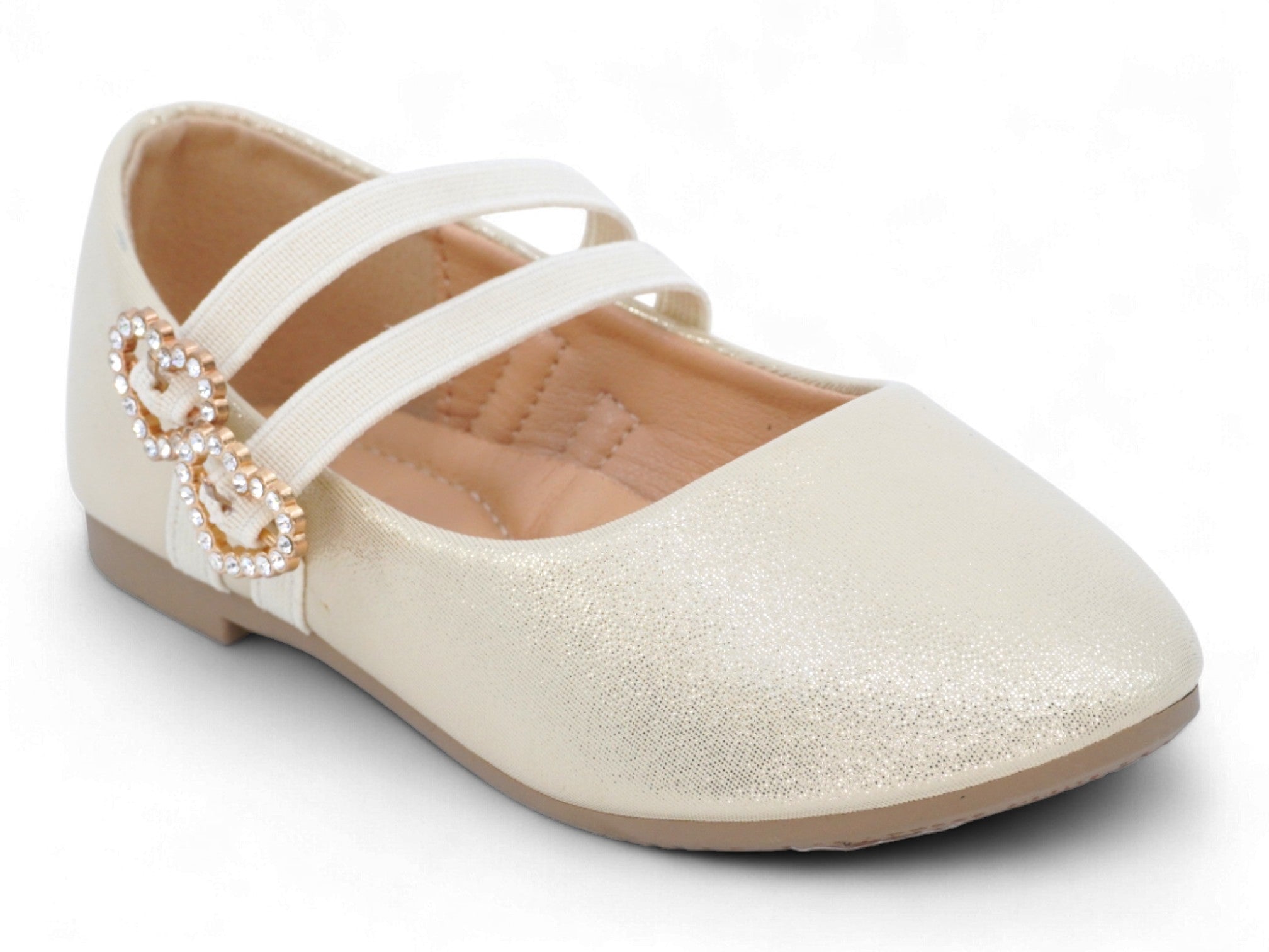 Girls' Gold Kaya Flat