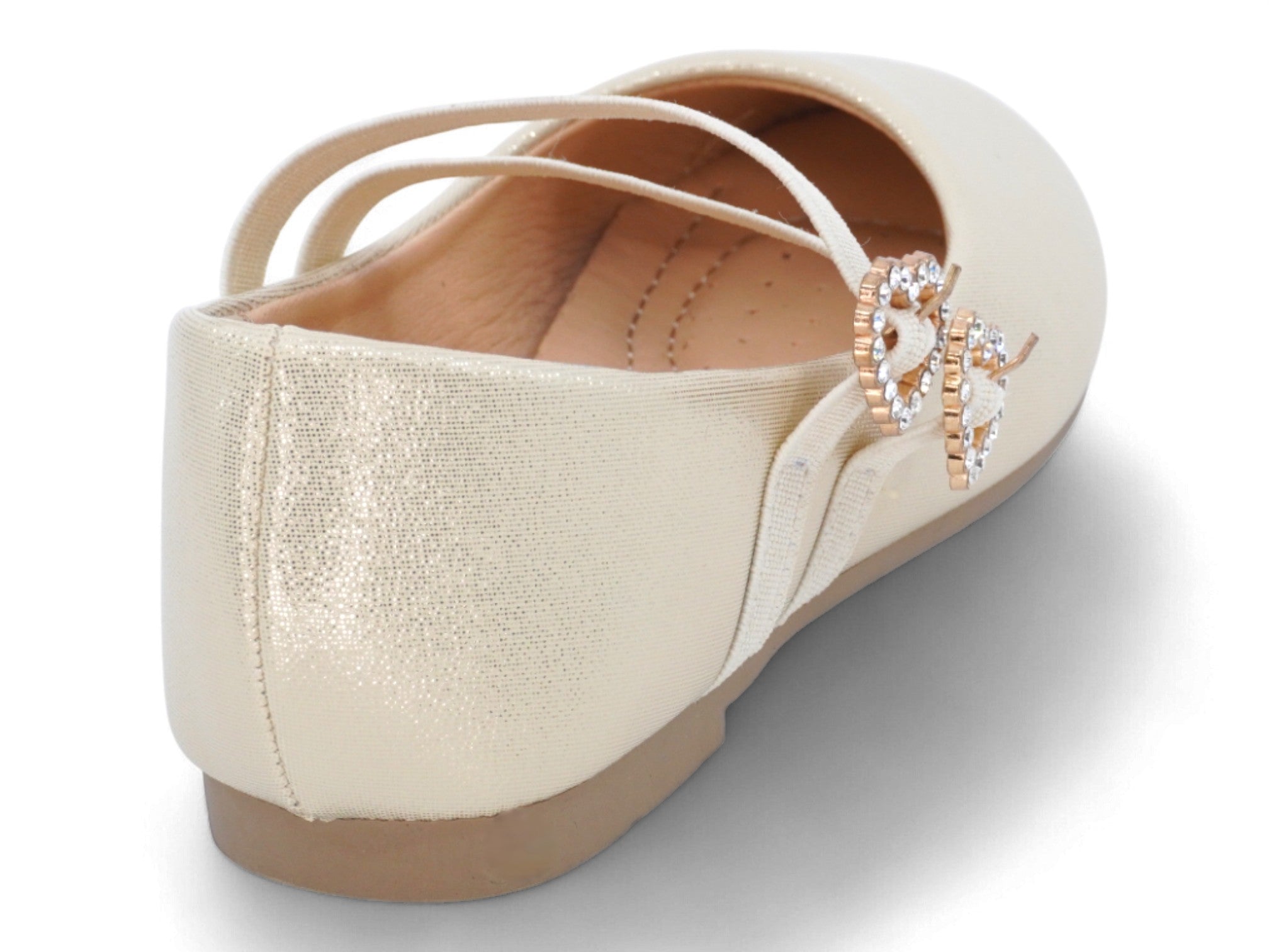 Girls' Gold Kaya Flat