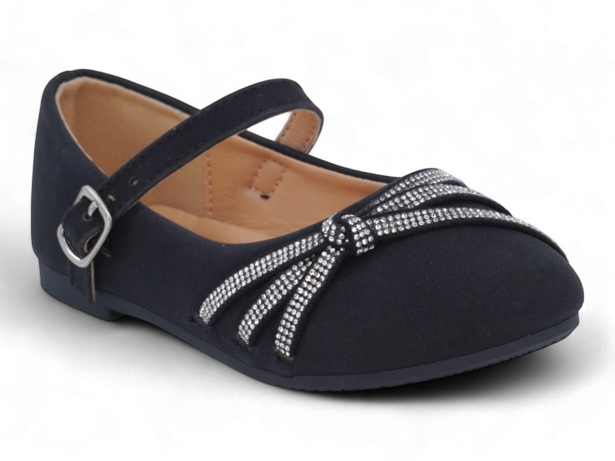Girls' Black Mira Flat