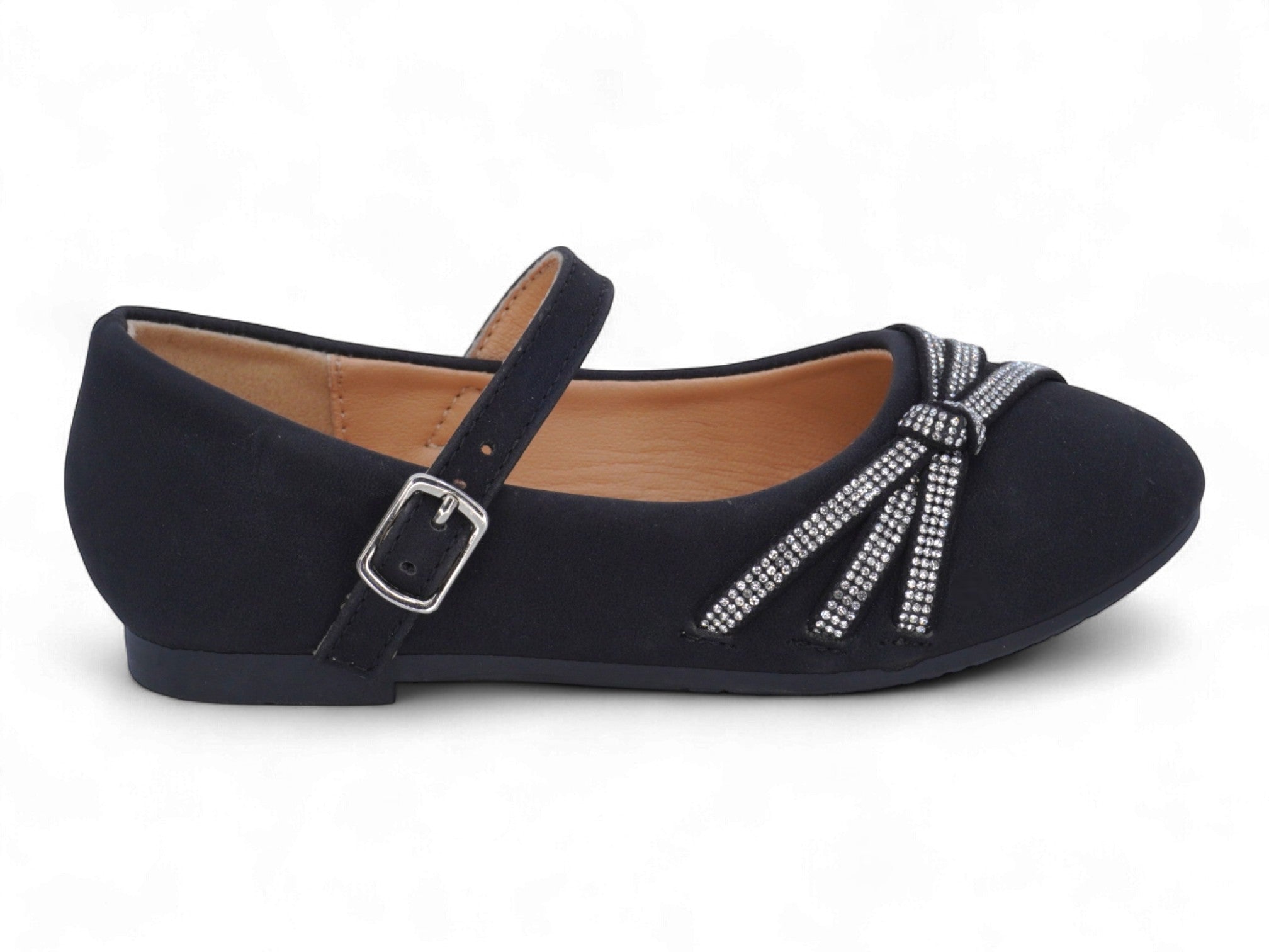 Girls' Black Mira Flat