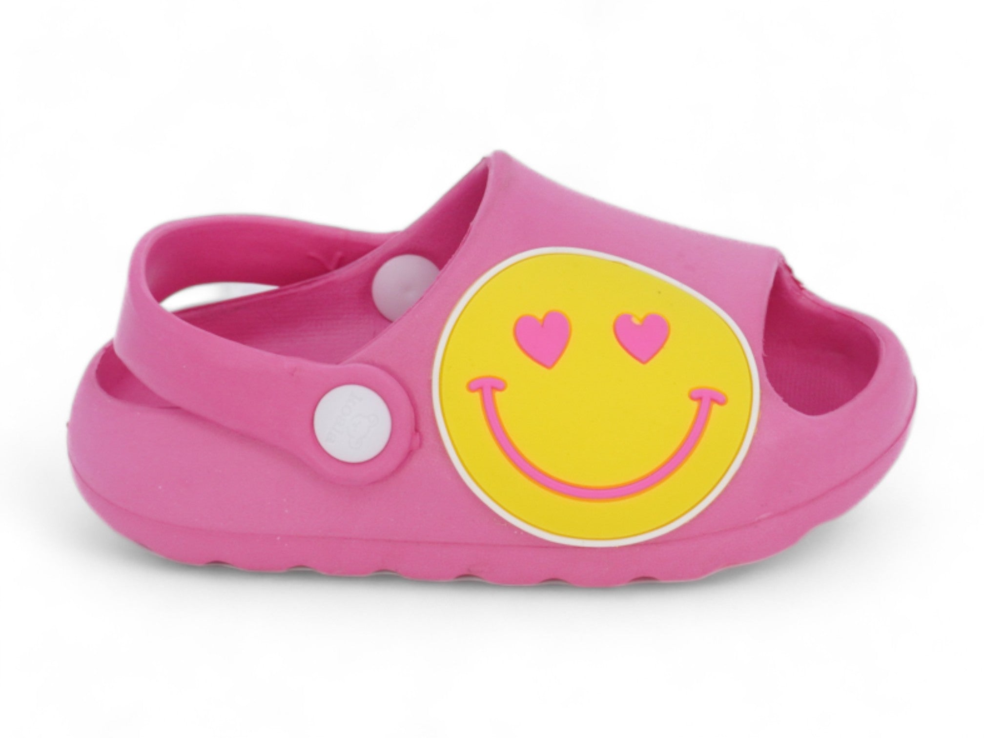 Girl's Smiley Face Slide Sandals
