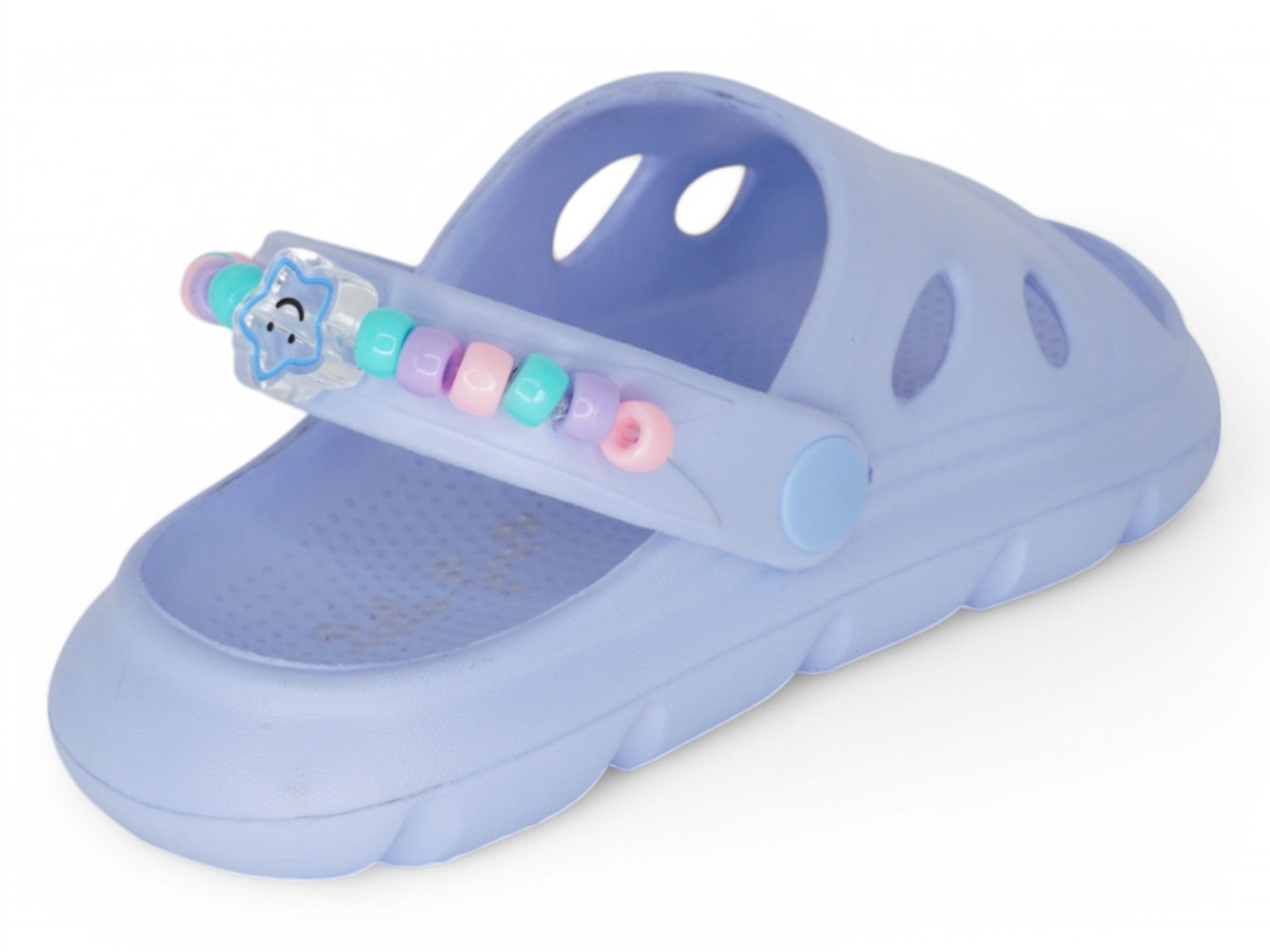 Girls' Blue Bead Slides