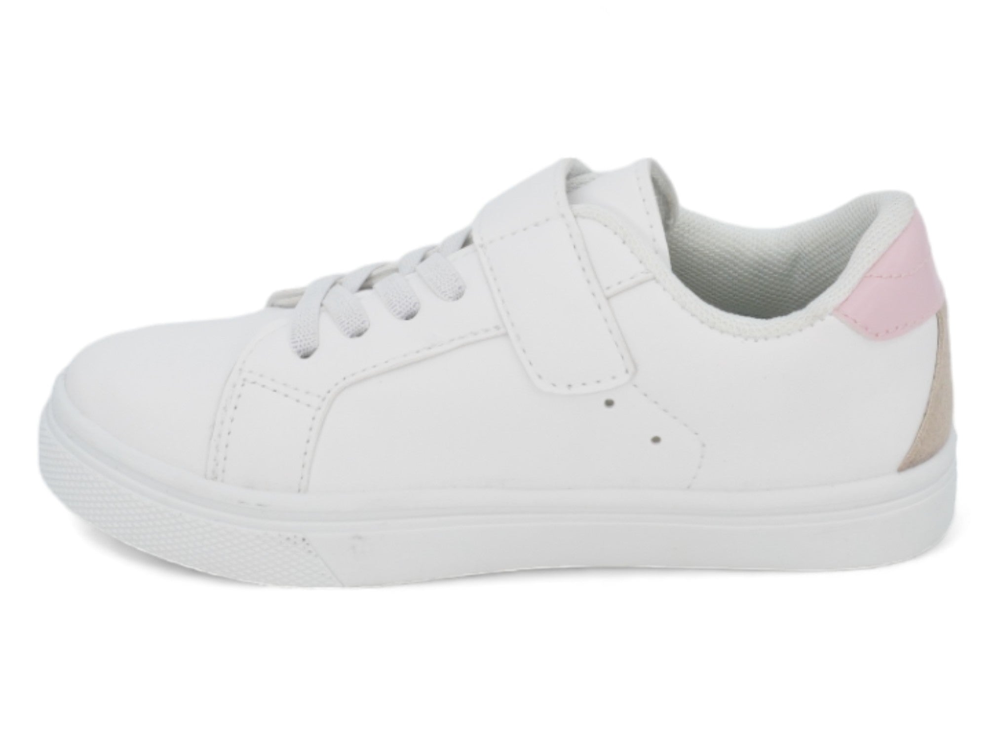 Toddler White & Gray Star Sneaker