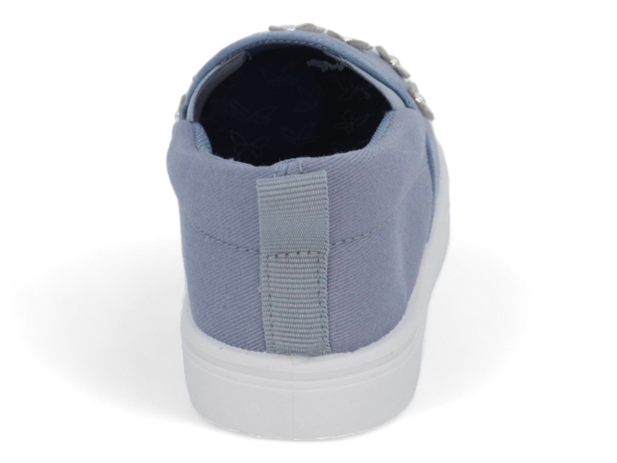Toddler Denim Flower Slip On