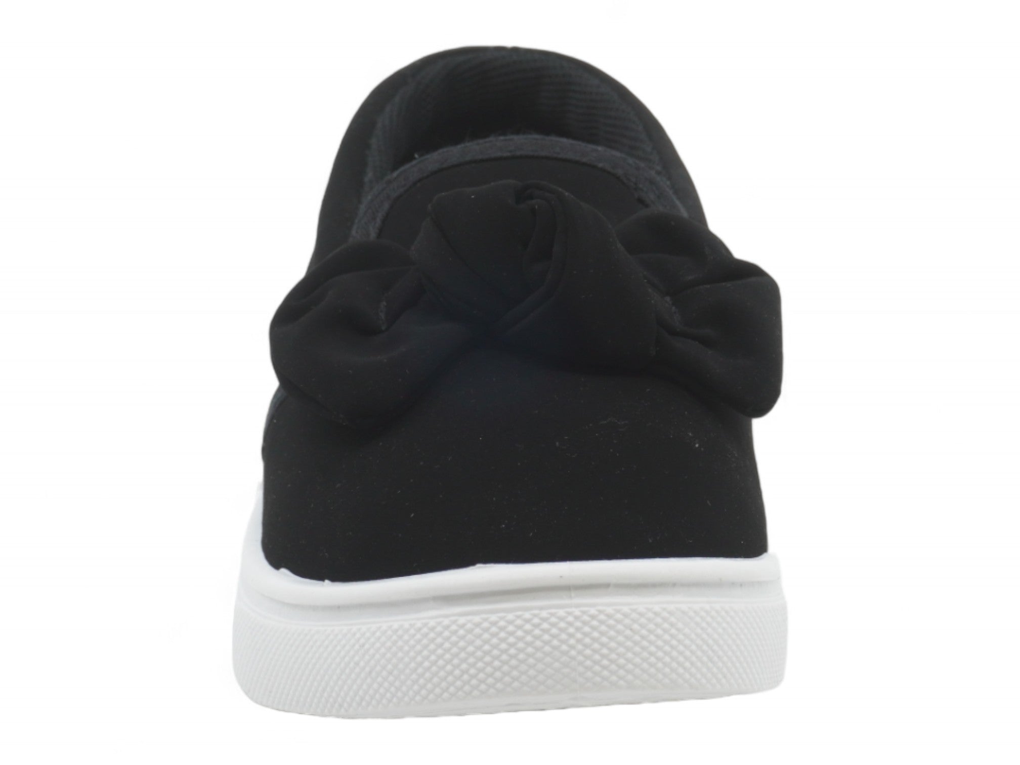 Toddler Black Bow Slip On