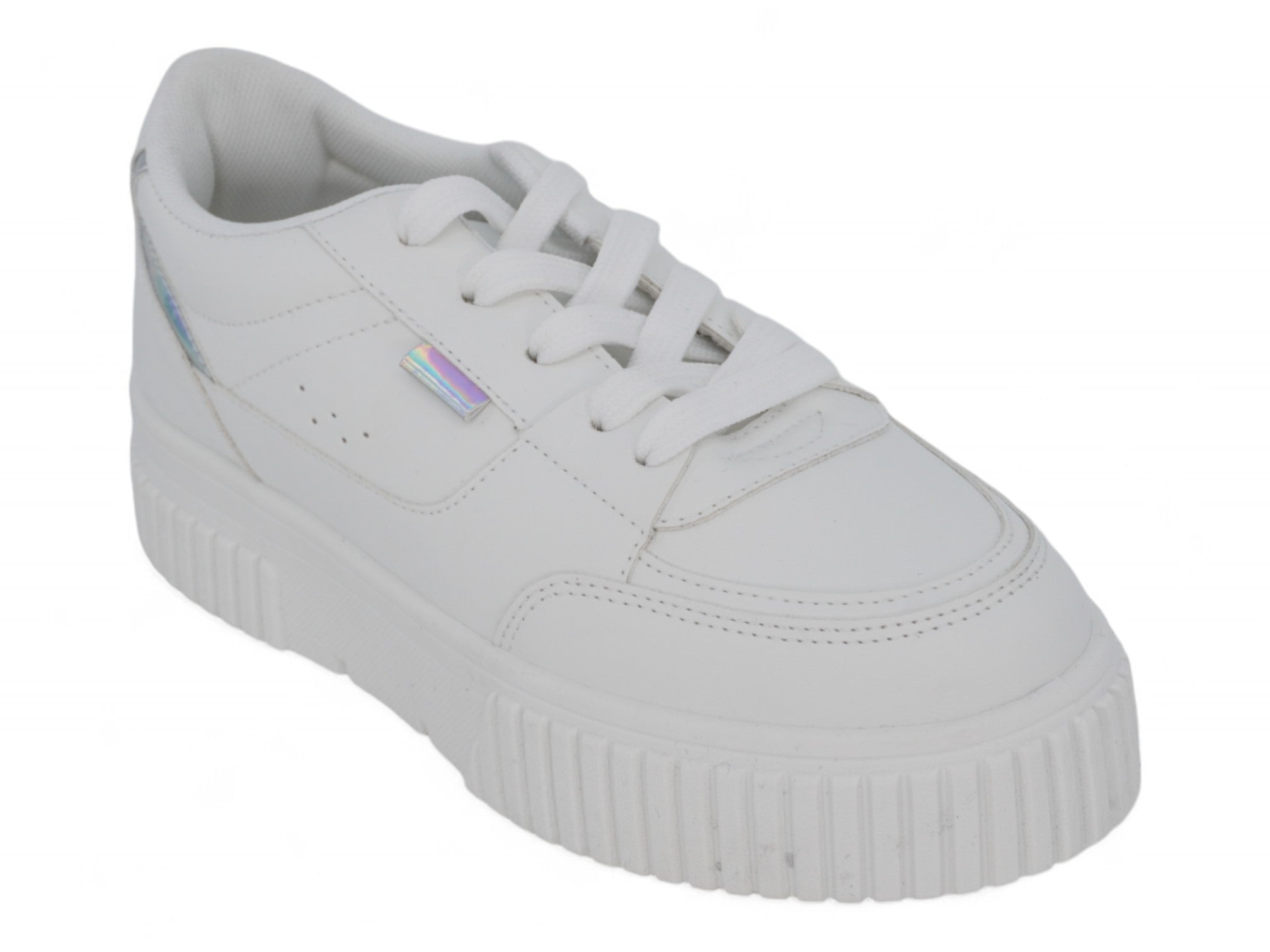 Girls White Platform Sneaker