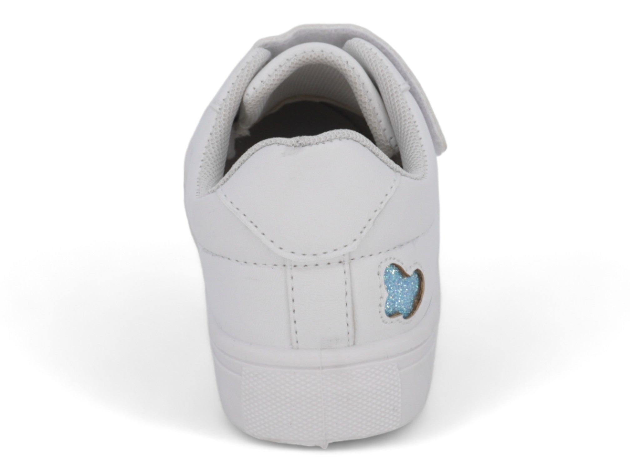 Girls White Butterfly Sneaker