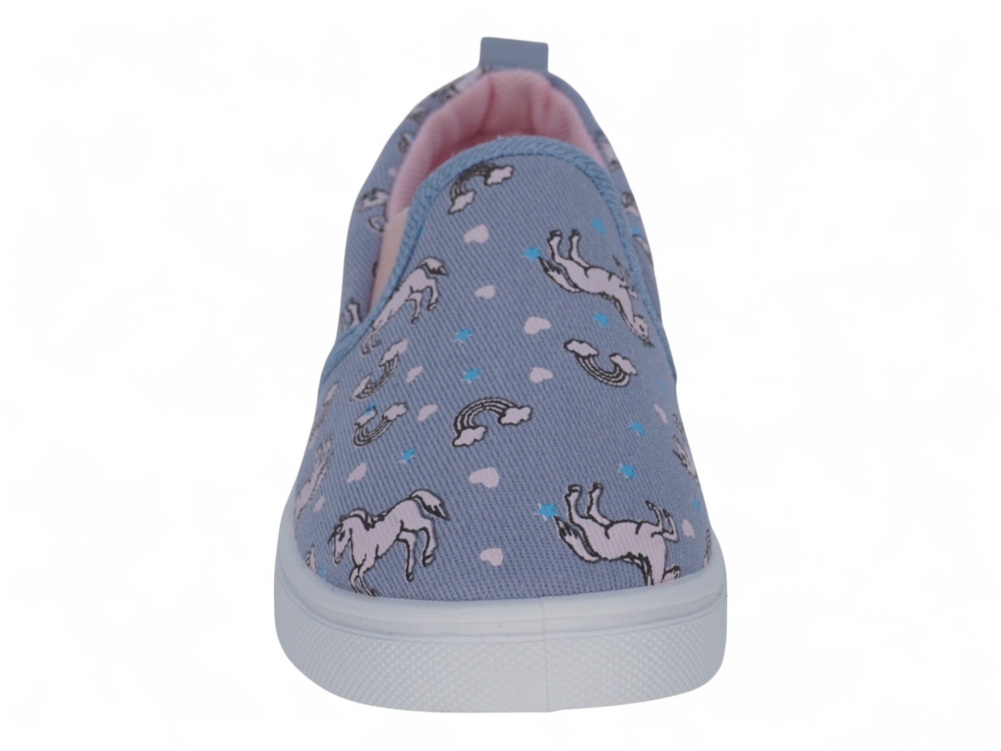 Girls' Blue Unicorn Slip On
