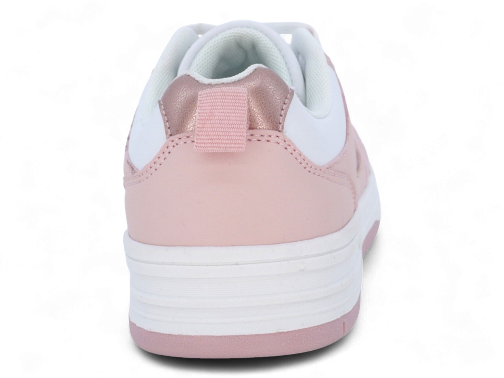 Girls' Pink & White Court Sneaker