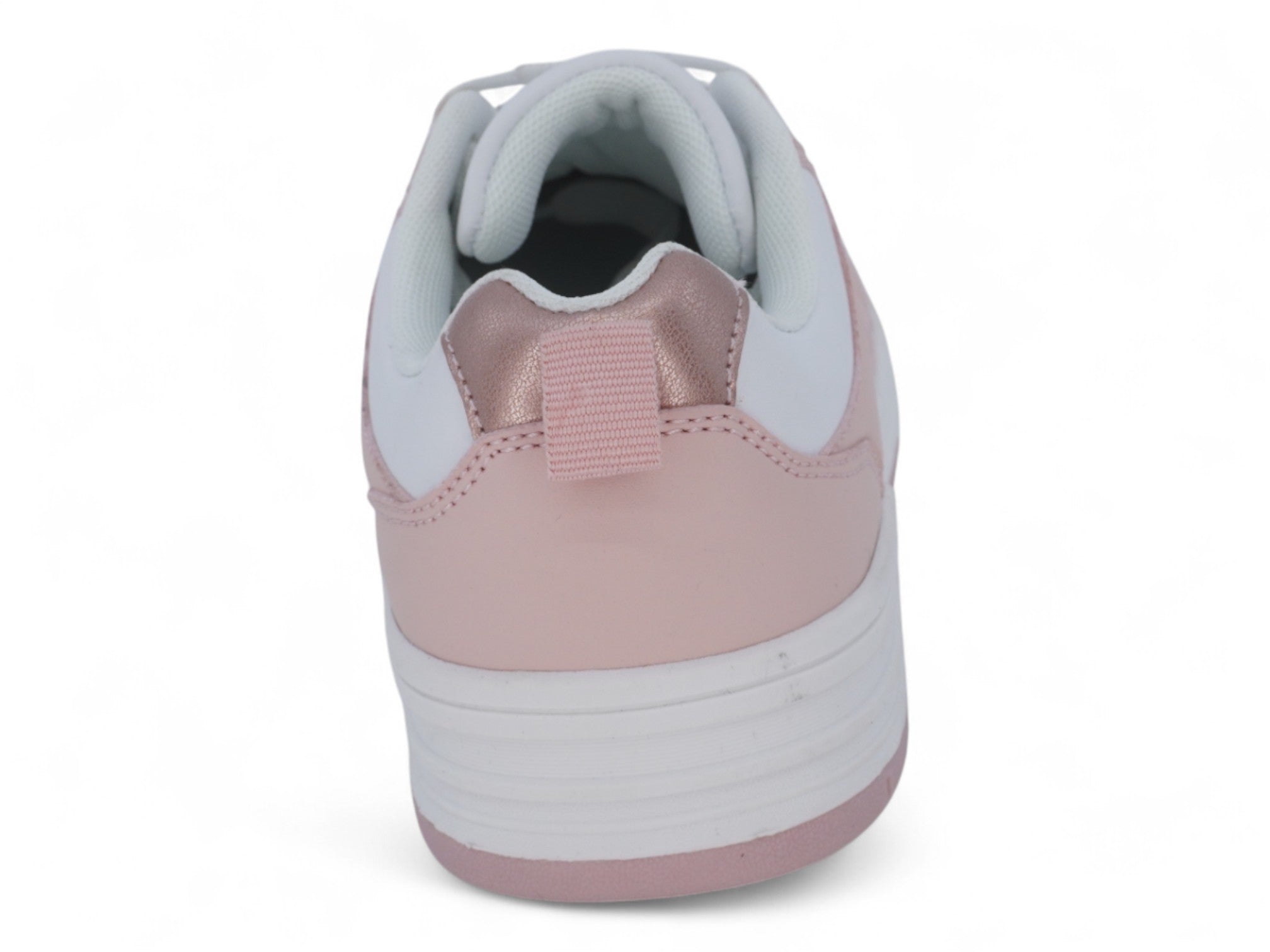 Girls' Pink & White Court Sneaker