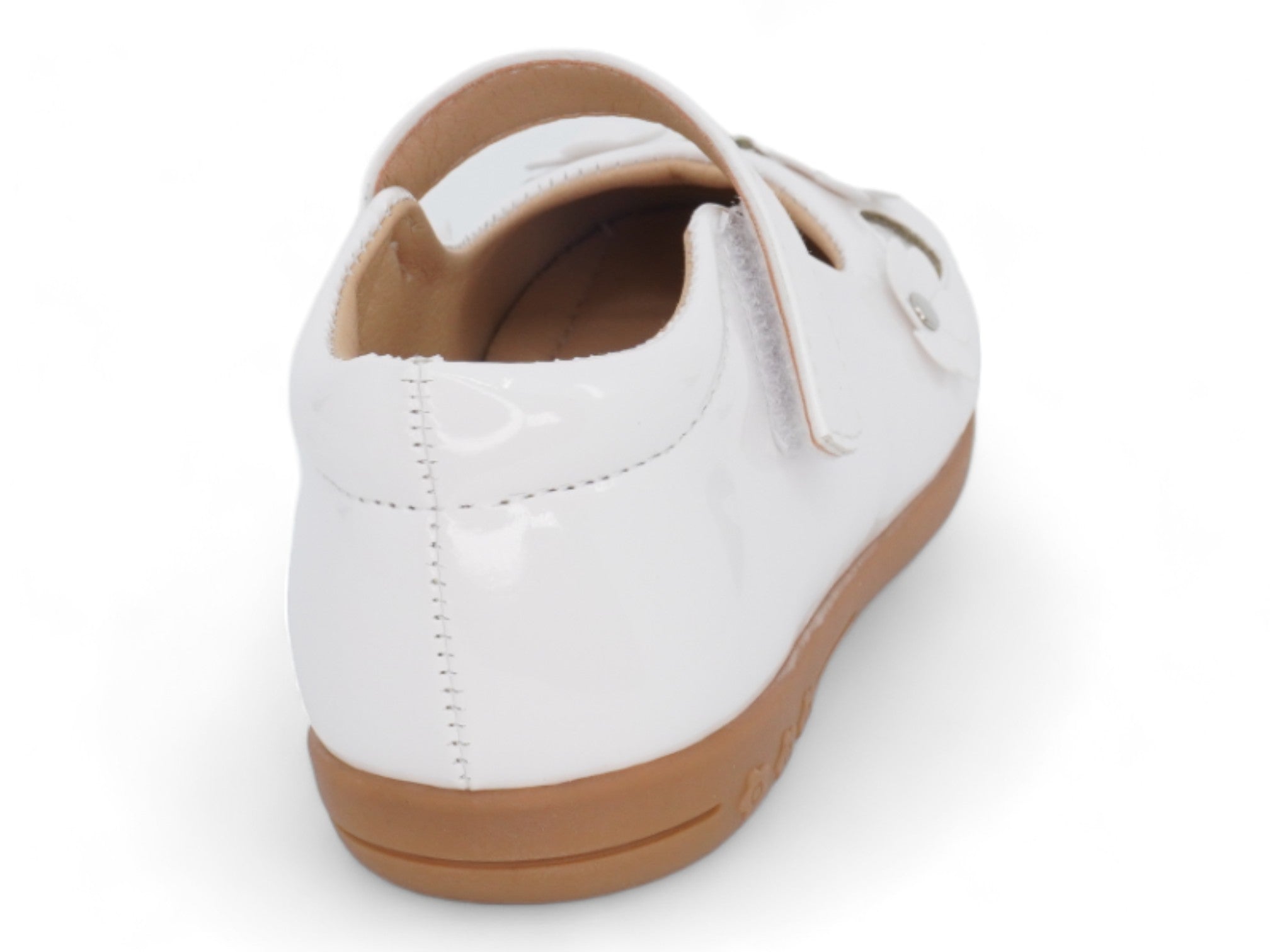 Toddler White Patent Fernanda Flat