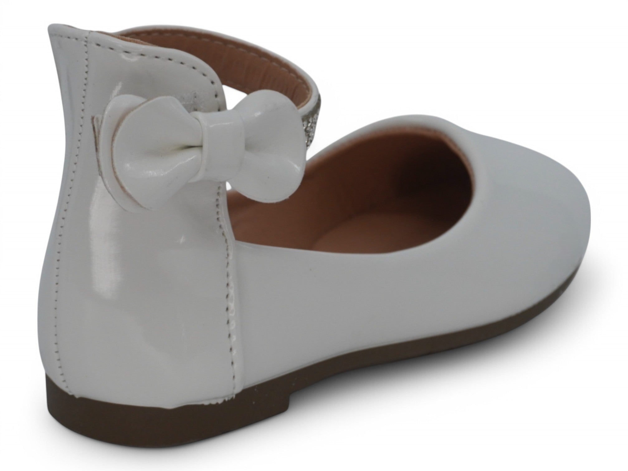 Toddler White Stefanny Flat