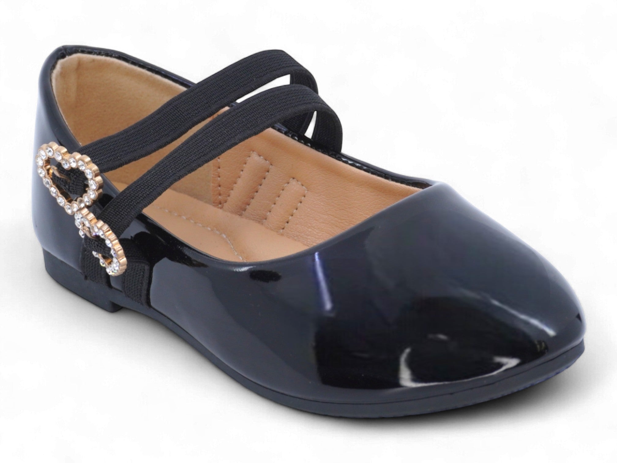 Toddler Black Kaya Flat