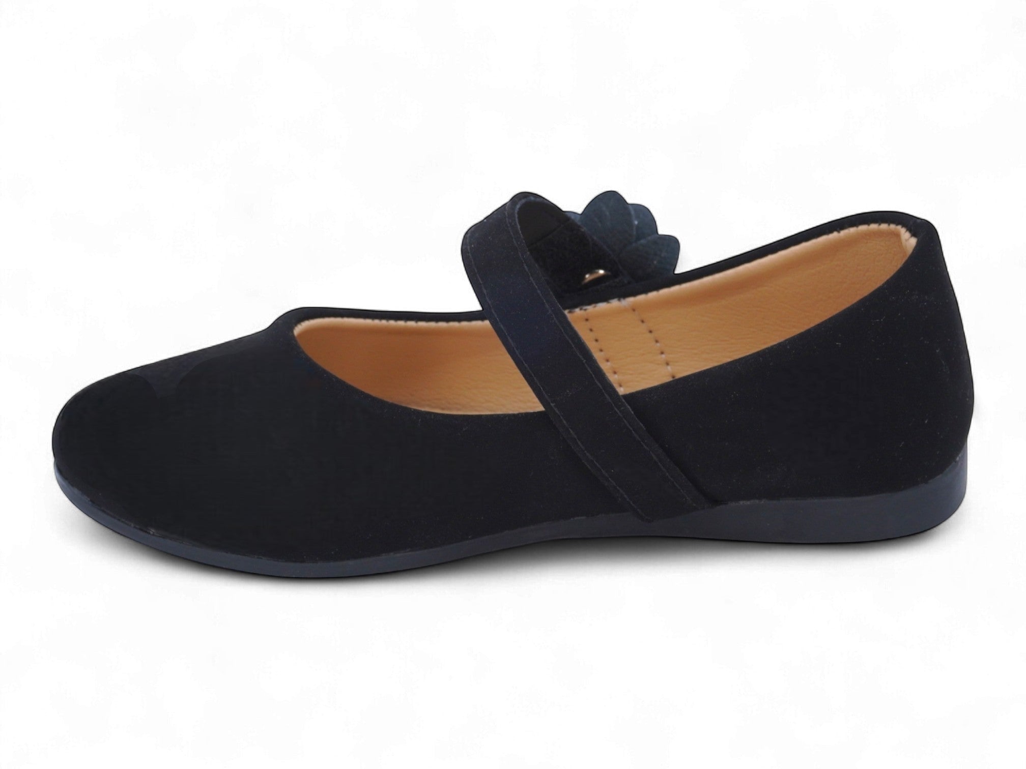 Girls' Black Aya Flat