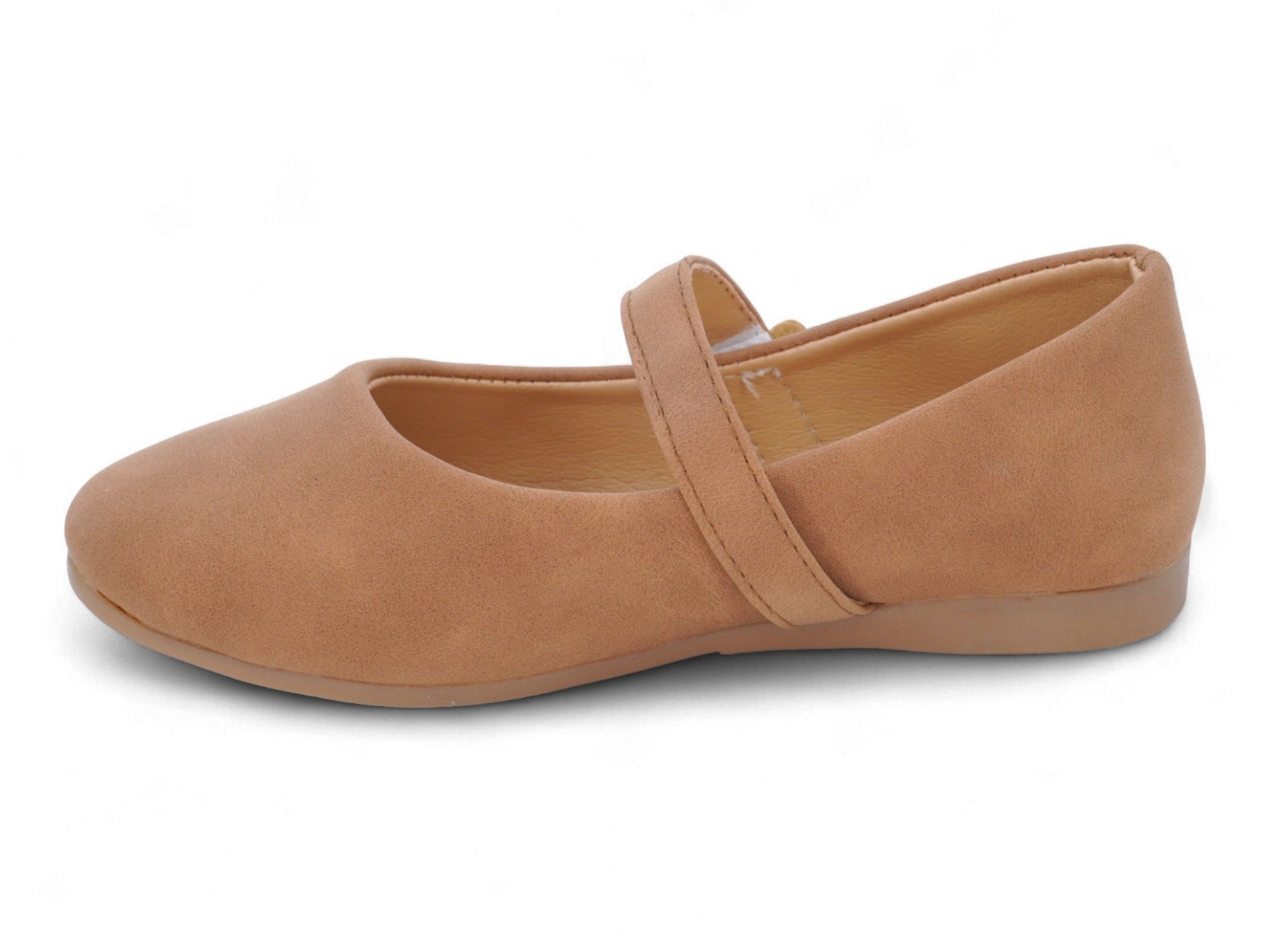 Girls' Tan Aya Flat