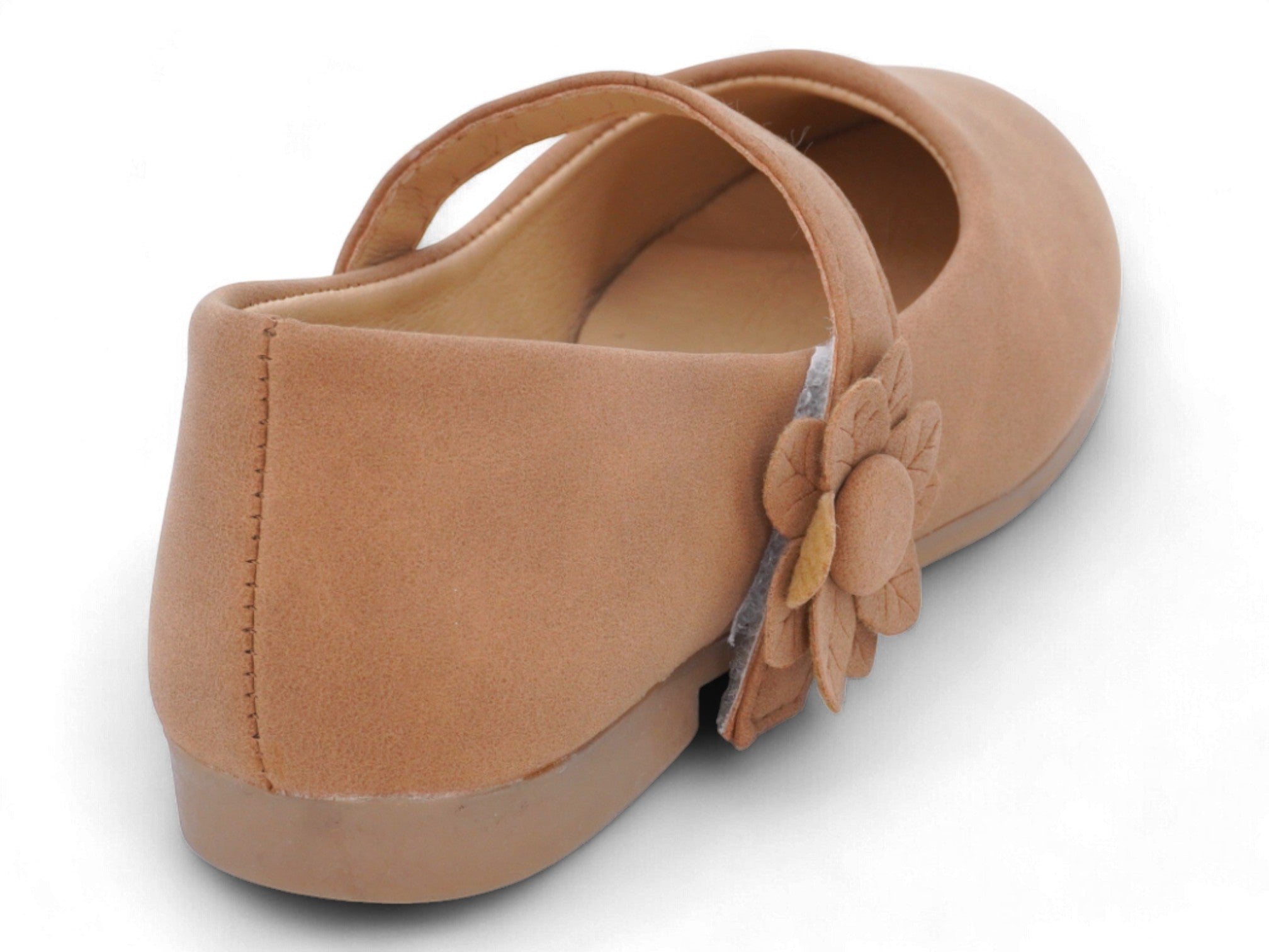 Girls' Tan Aya Flat