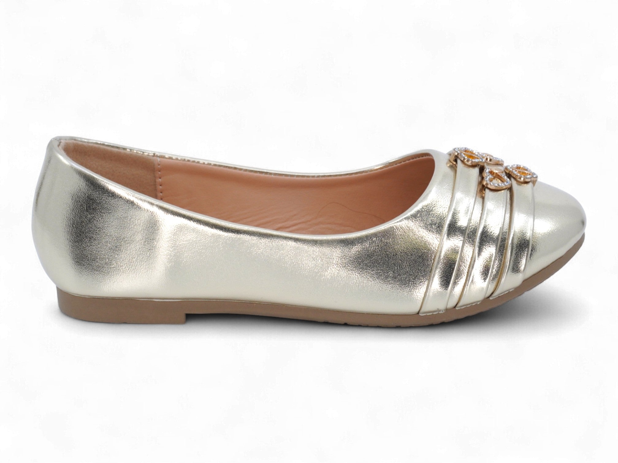 Girls' Gold Ember Flat