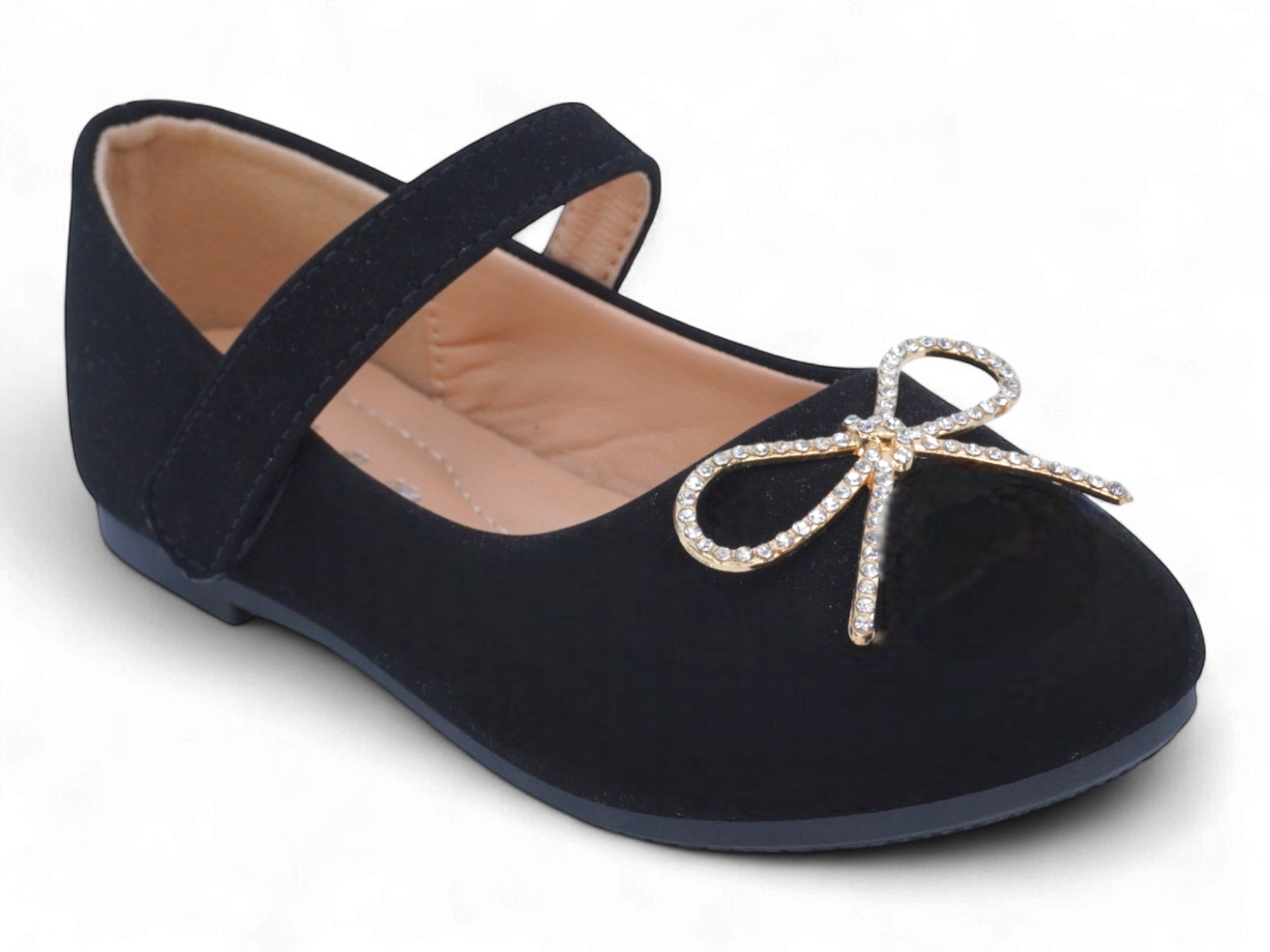 Girls' Black Kim Flat