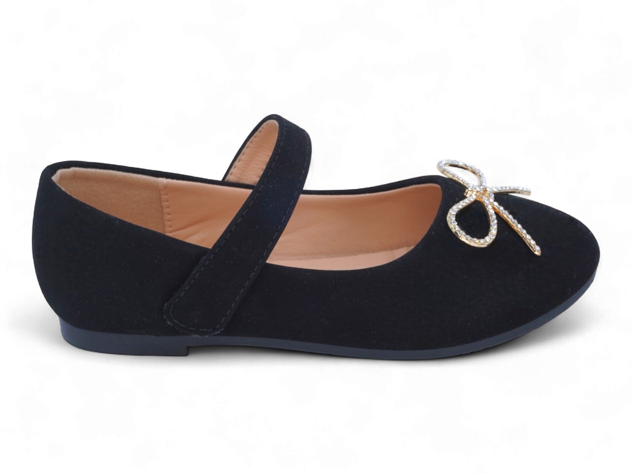 Girls' Black Kim Flat