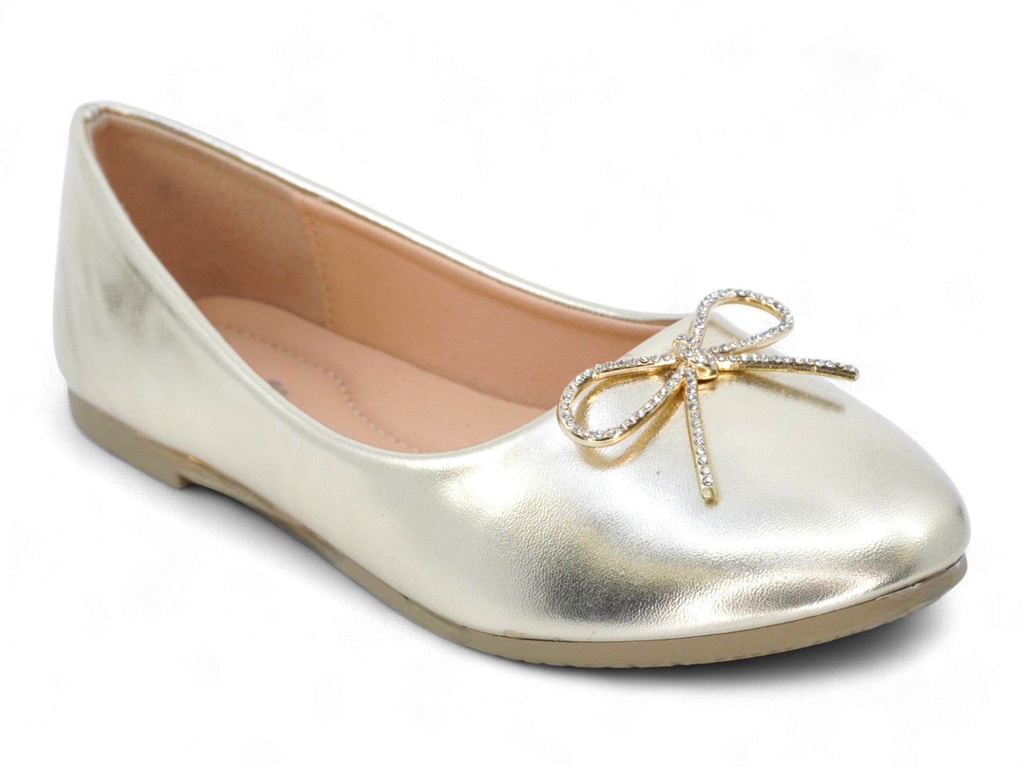 Girls' Gold Kim Flat