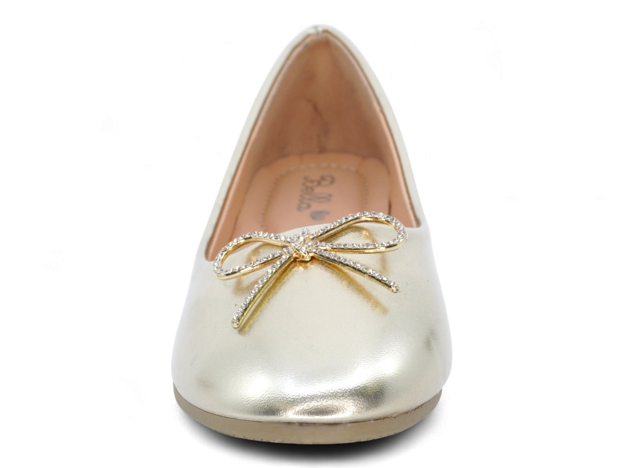 Girls' Gold Kim Flat