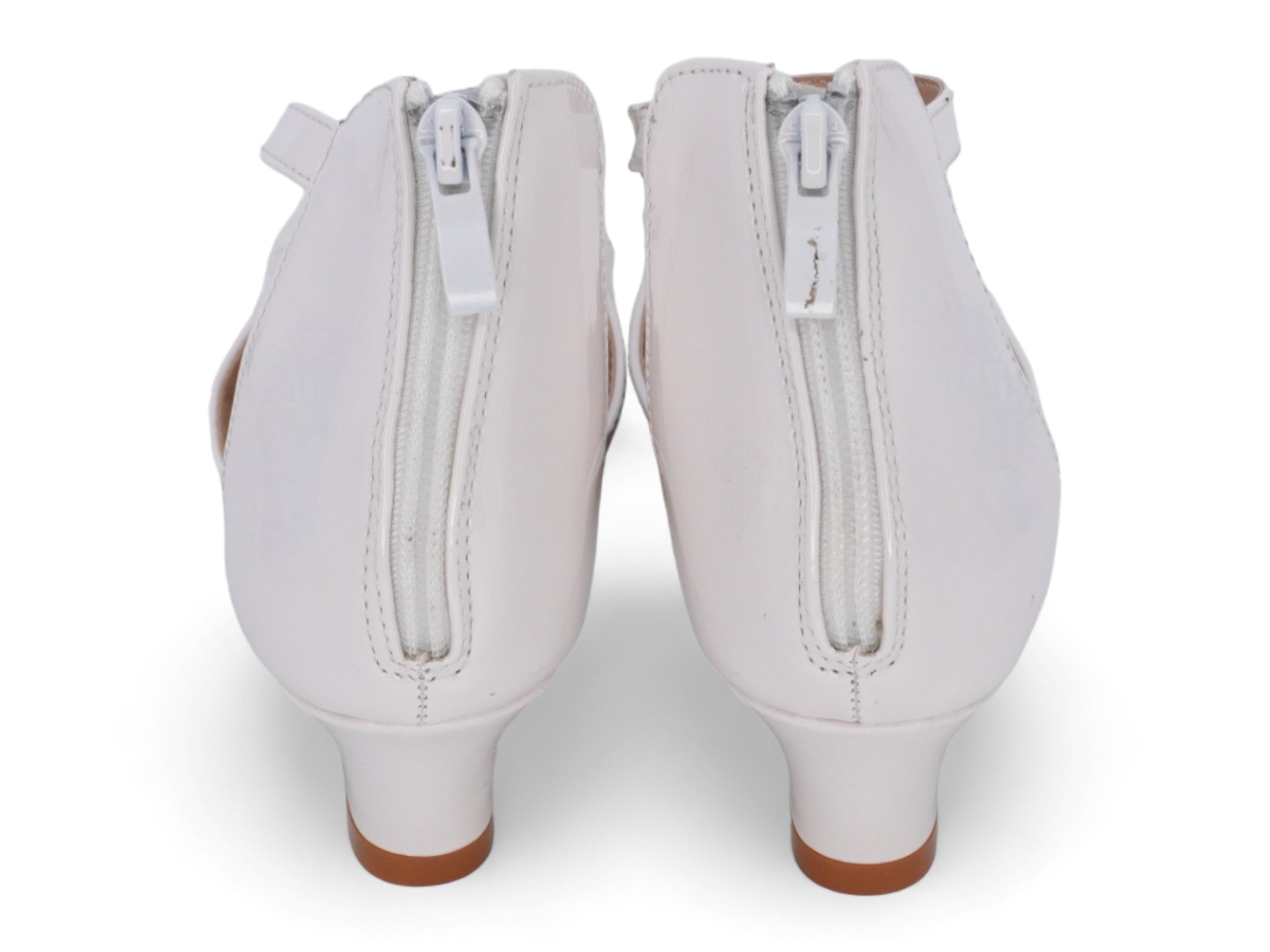 Girls' White Patent Armida Dress Shoe