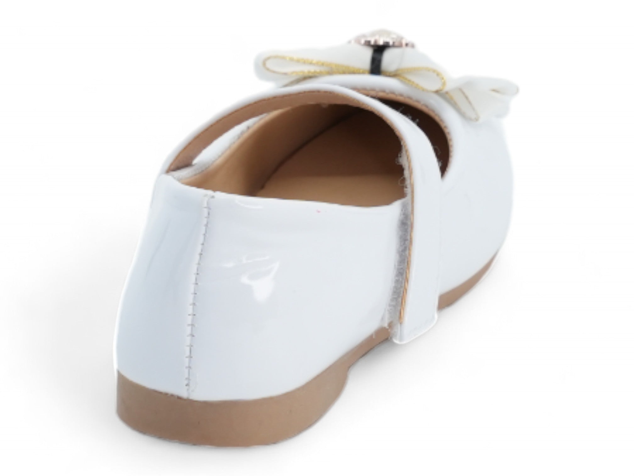 Girls White Lilliana Flat
