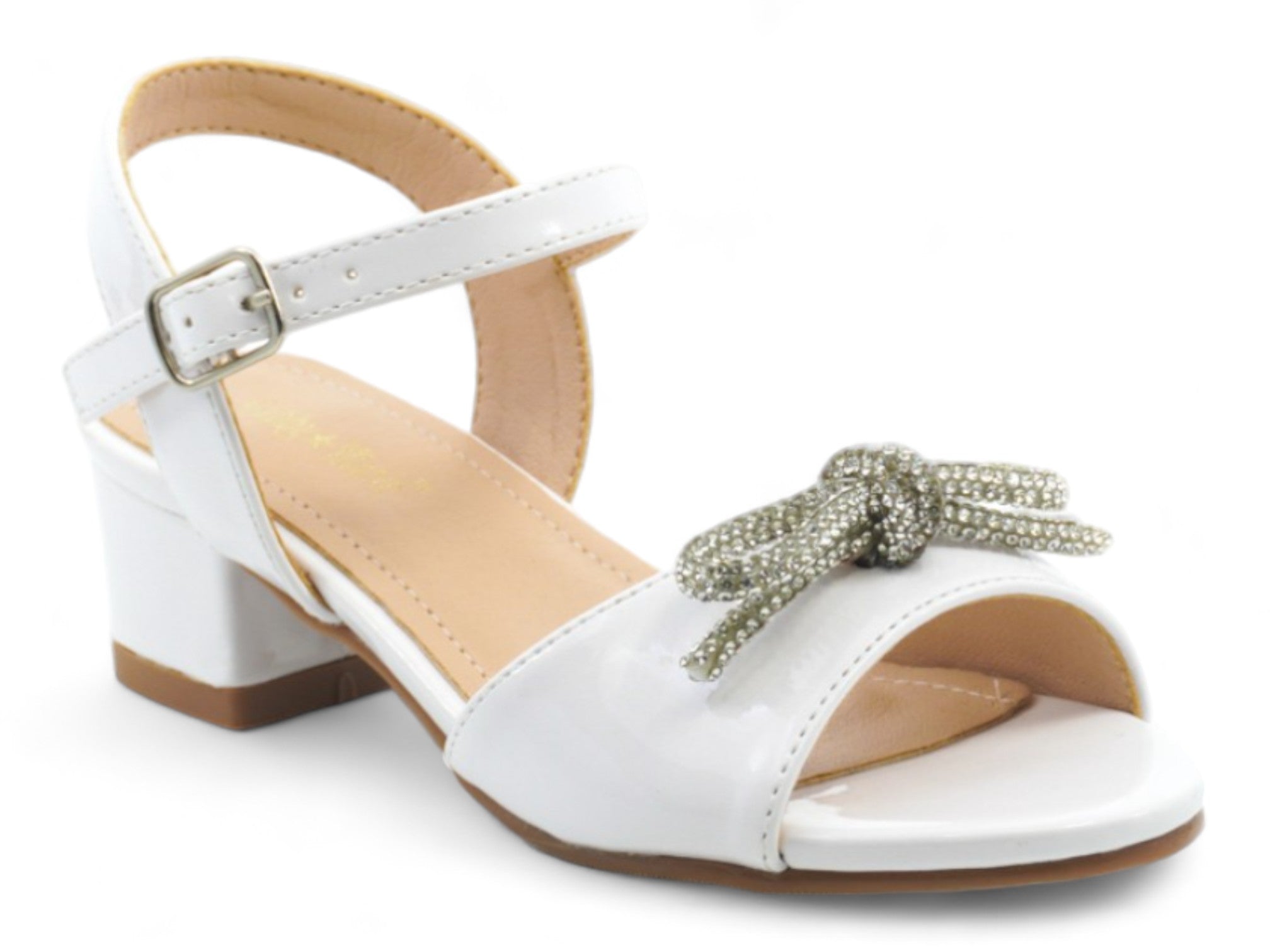 Girls' White Patent Oriana Dress Shoe