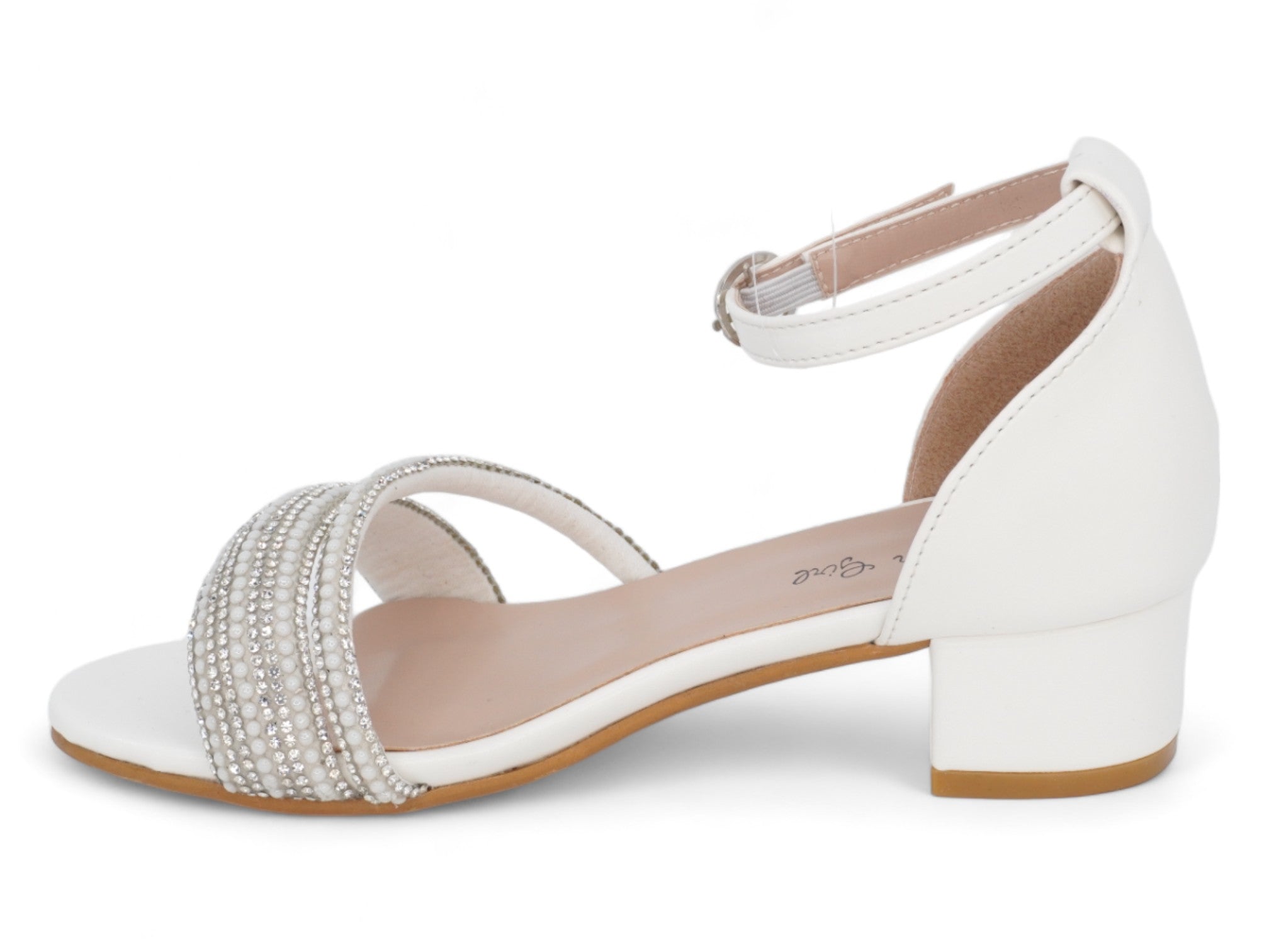 Girls' White Eleni Dress Shoe