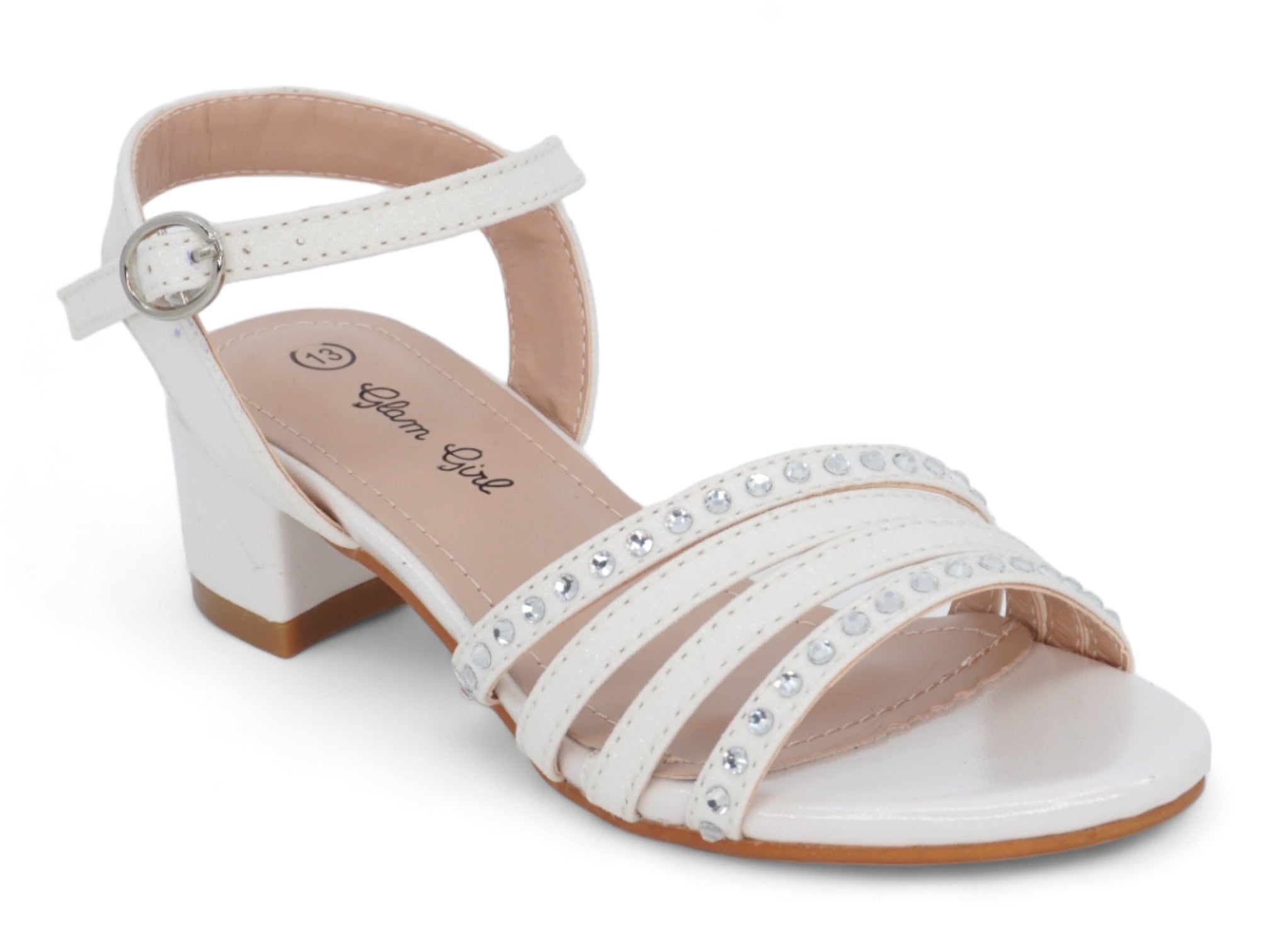 Girls' White Sarabel Dress Shoe