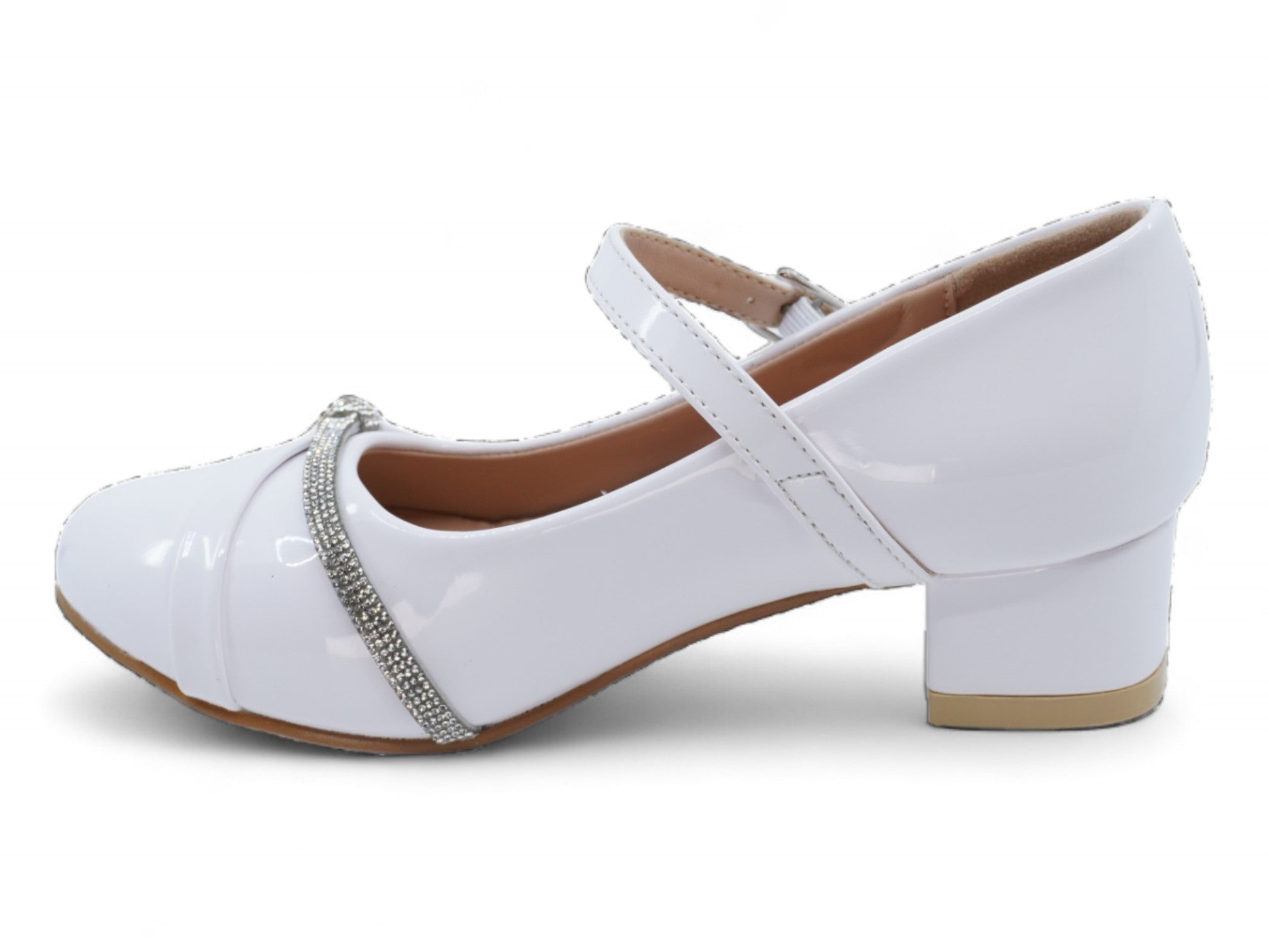 Girls' White Marley Dress Shoe
