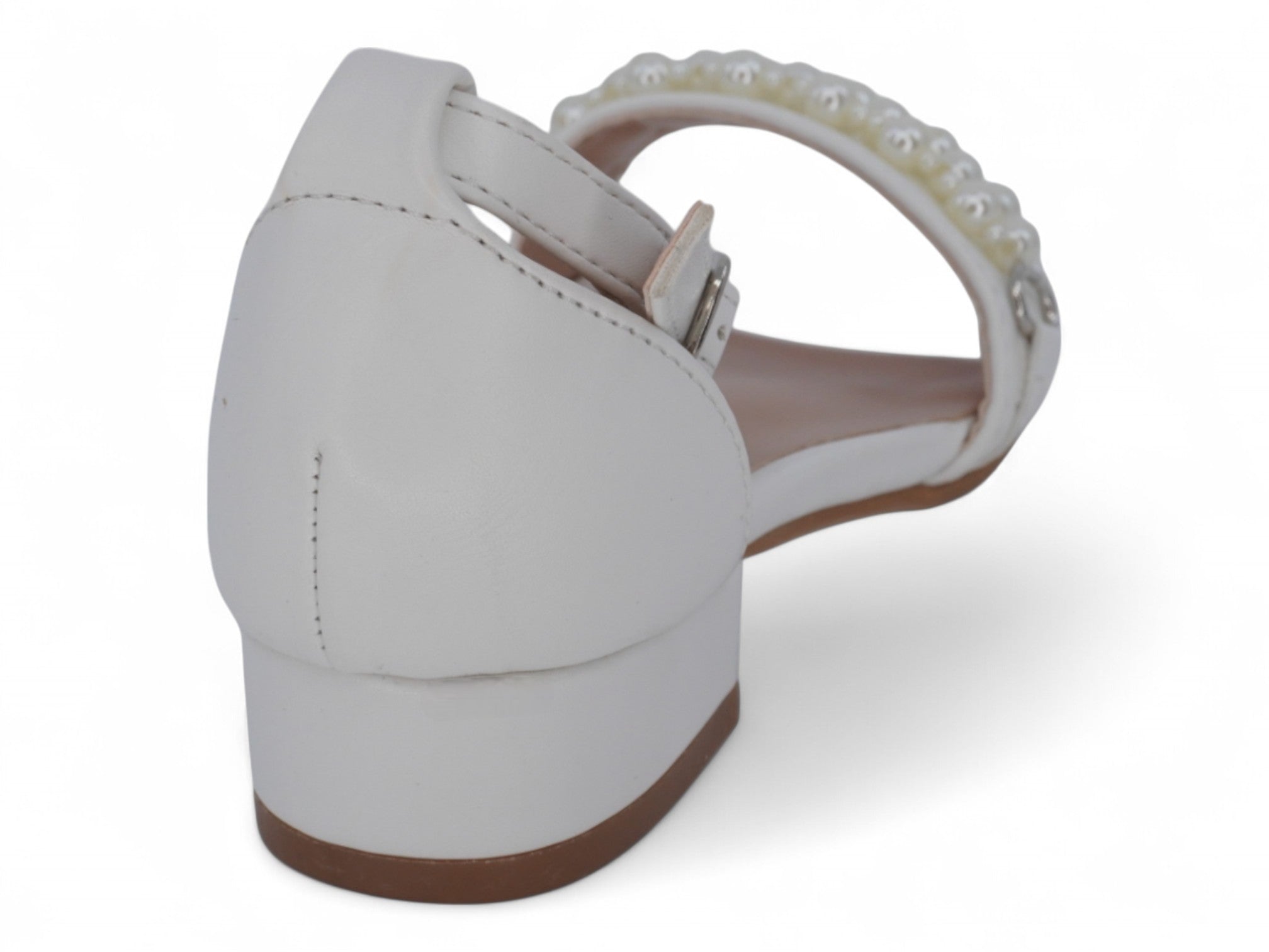 Girls' White Skylar Dress Shoe