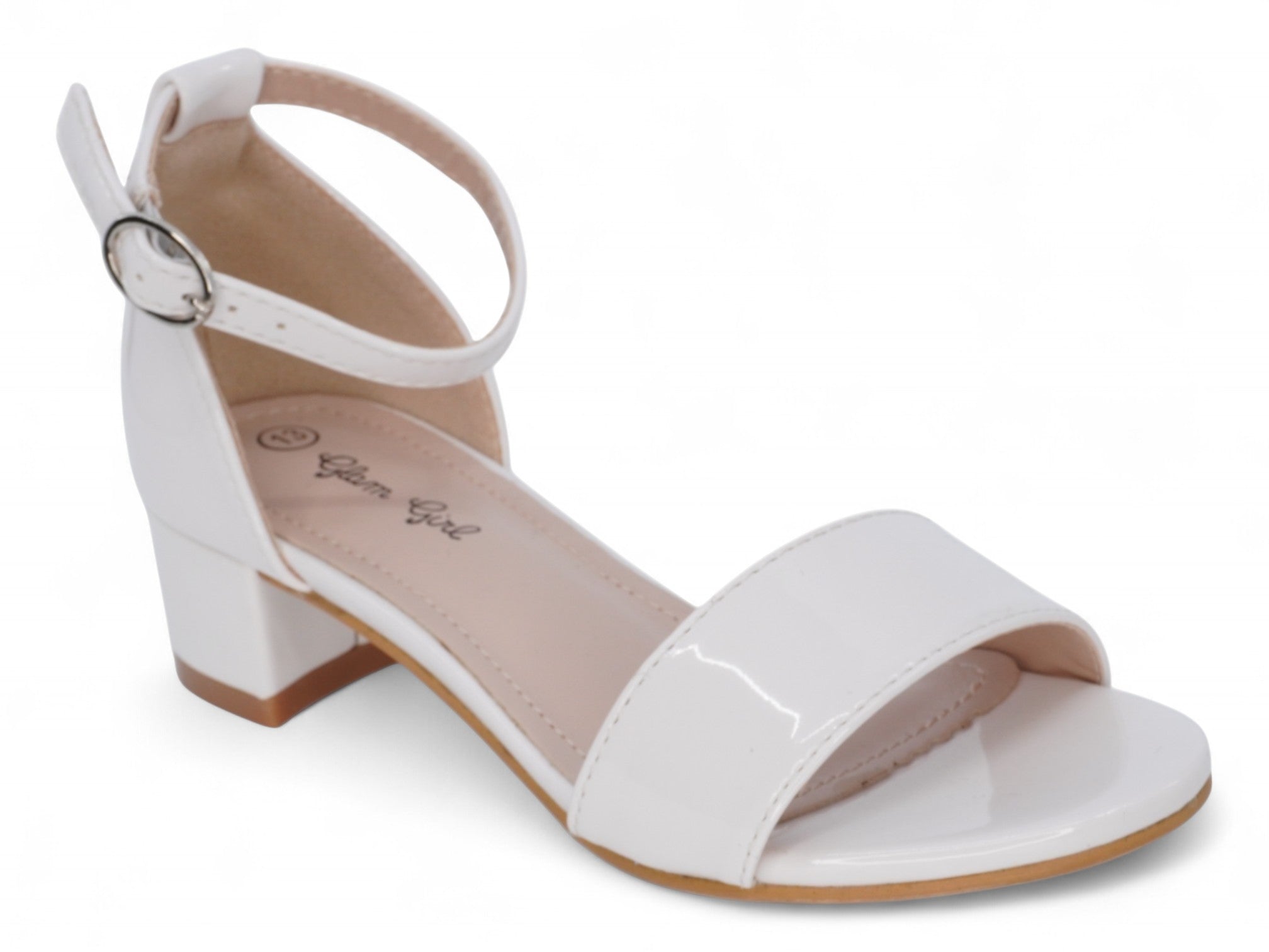 Girls' White Patent Sarah Dress Shoe