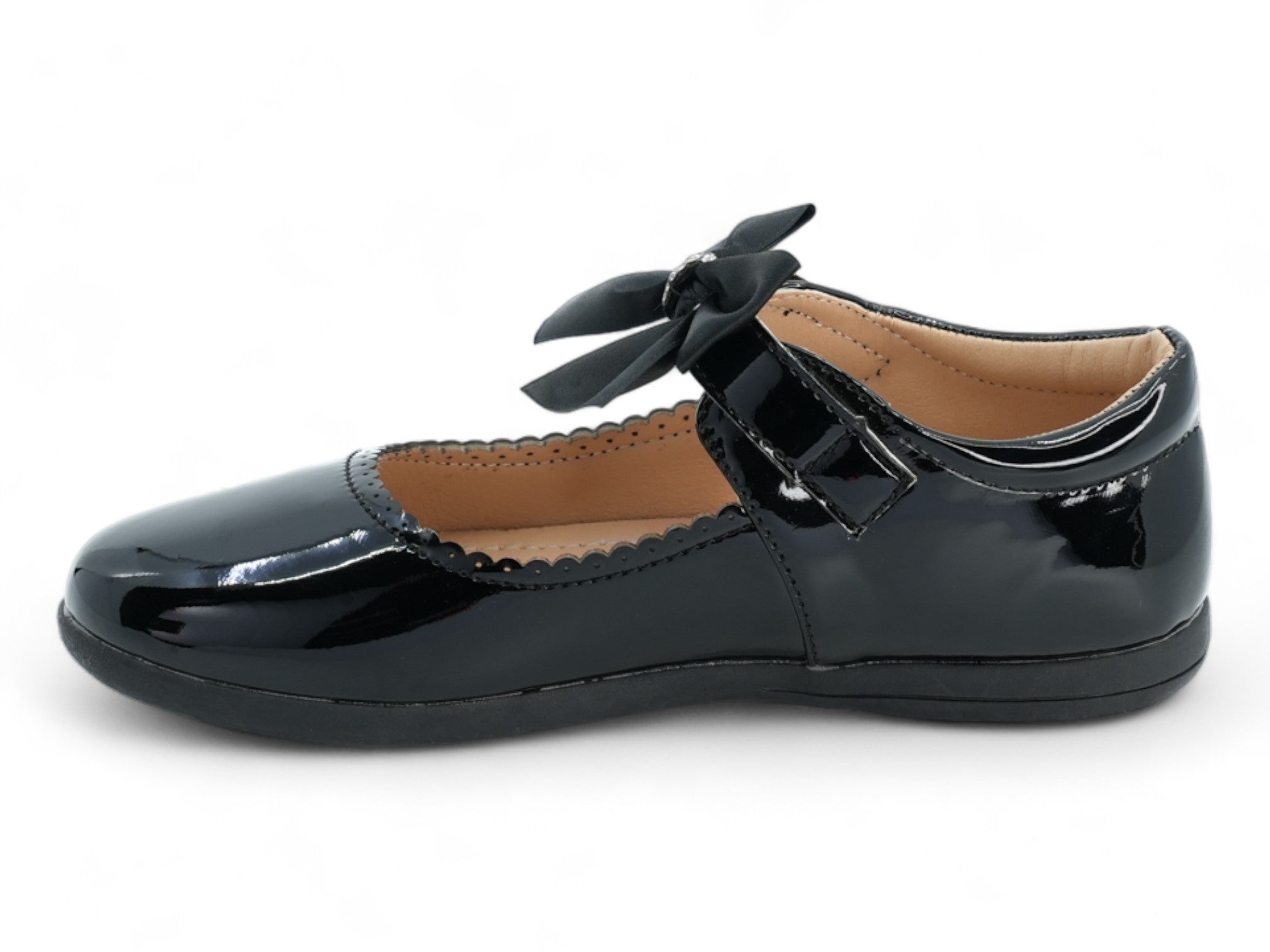 Toddler Black Patent Kendall Flat