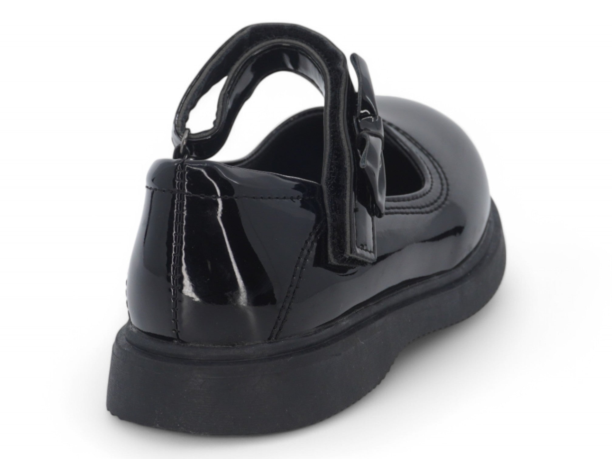 Toddler Black Patent Angelique Flat